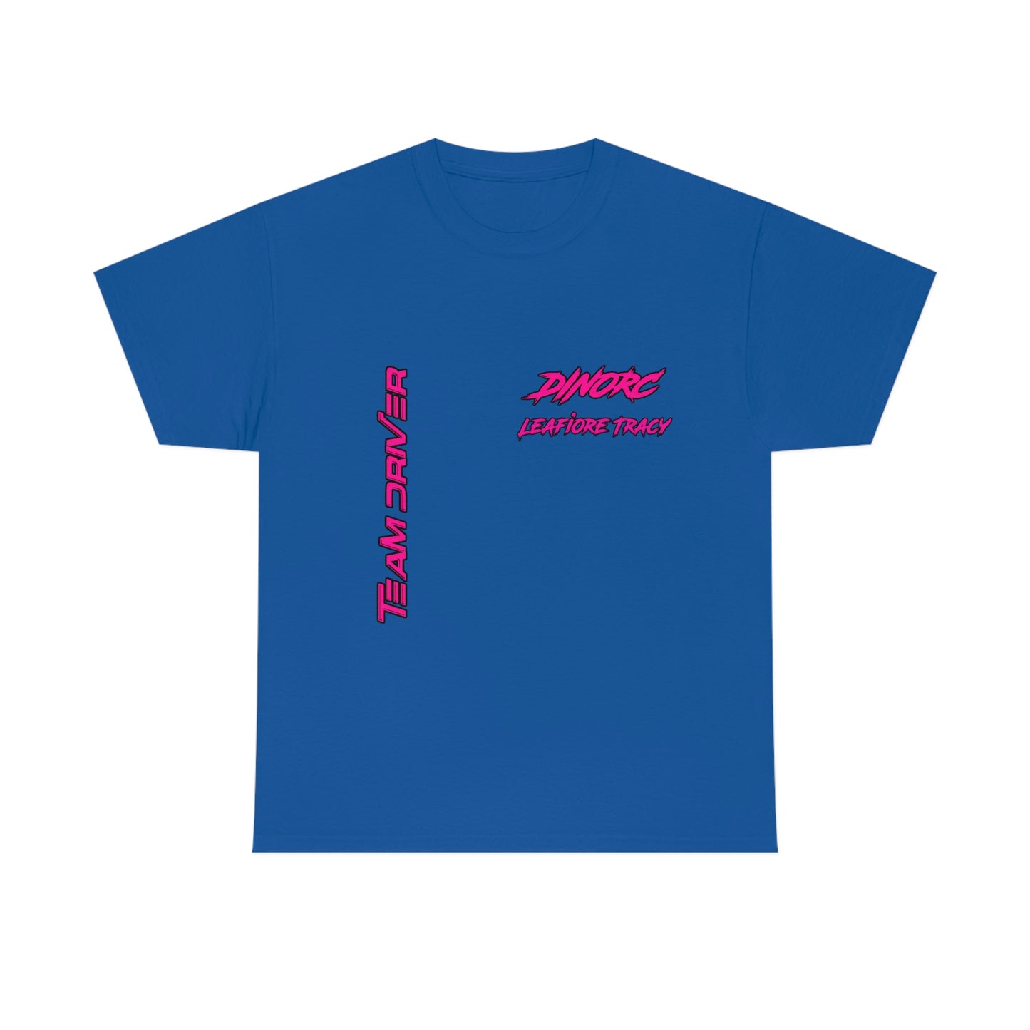 Vertical Team Driver Leafiore Alongi Tracy Dino's Divas Front and Back DinoRc Logo T-Shirt S-5x 5 colors