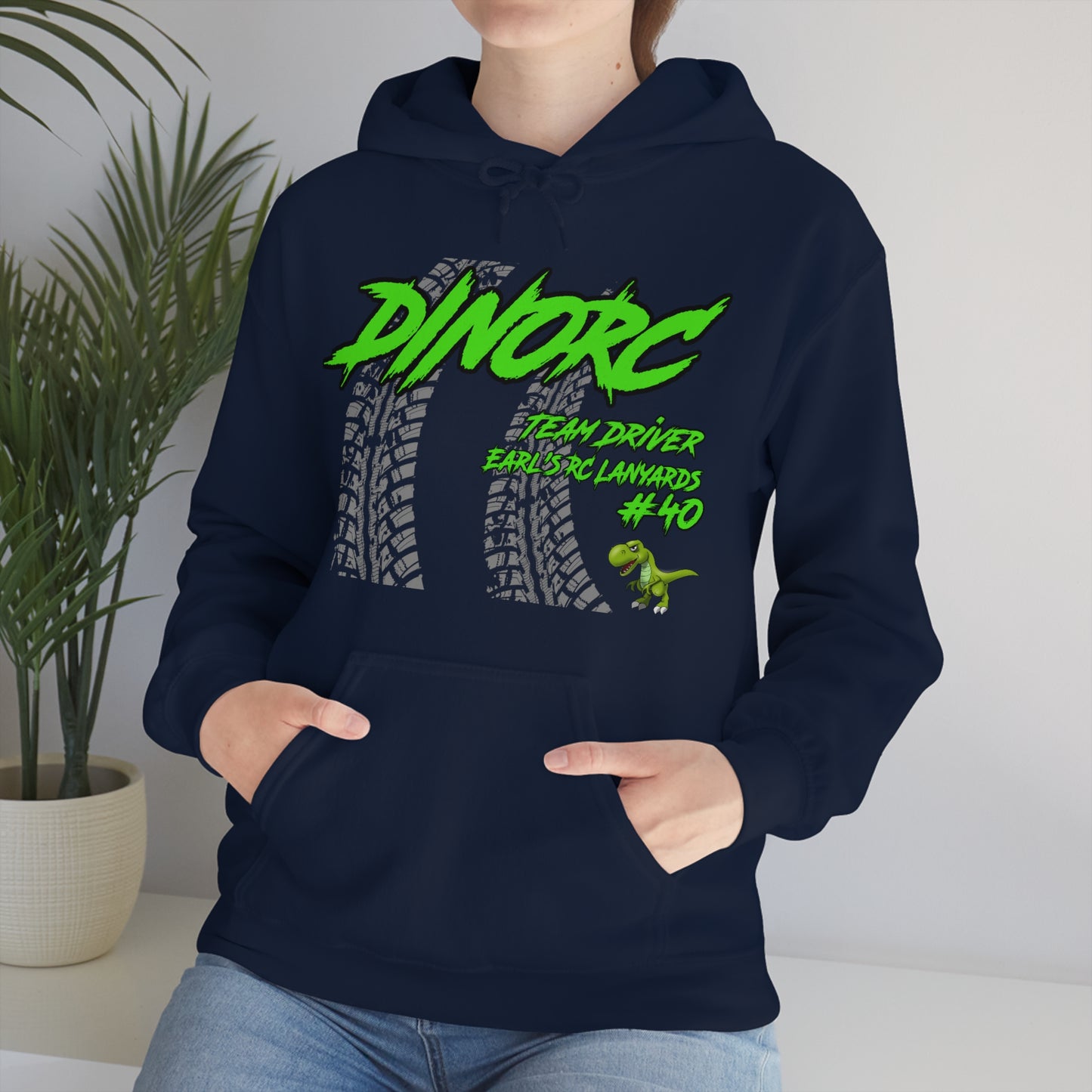 Team Driver Earl's RC Lanyards DinoRC Logo Hooded Sweatshirt Heavy Blend™ Hooded Sweatshirt