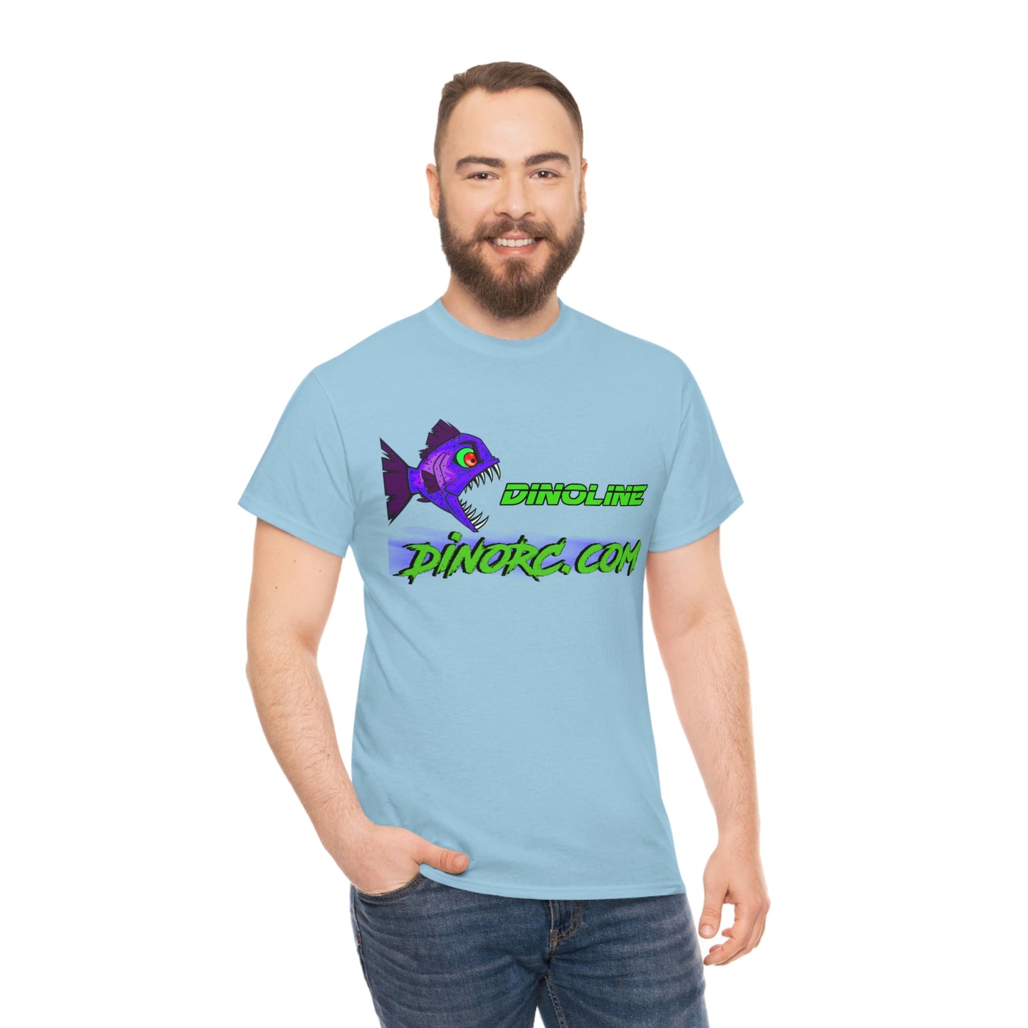 Dinoline Front Back DinoRc Logo T-Shirt S-5x 5 colors