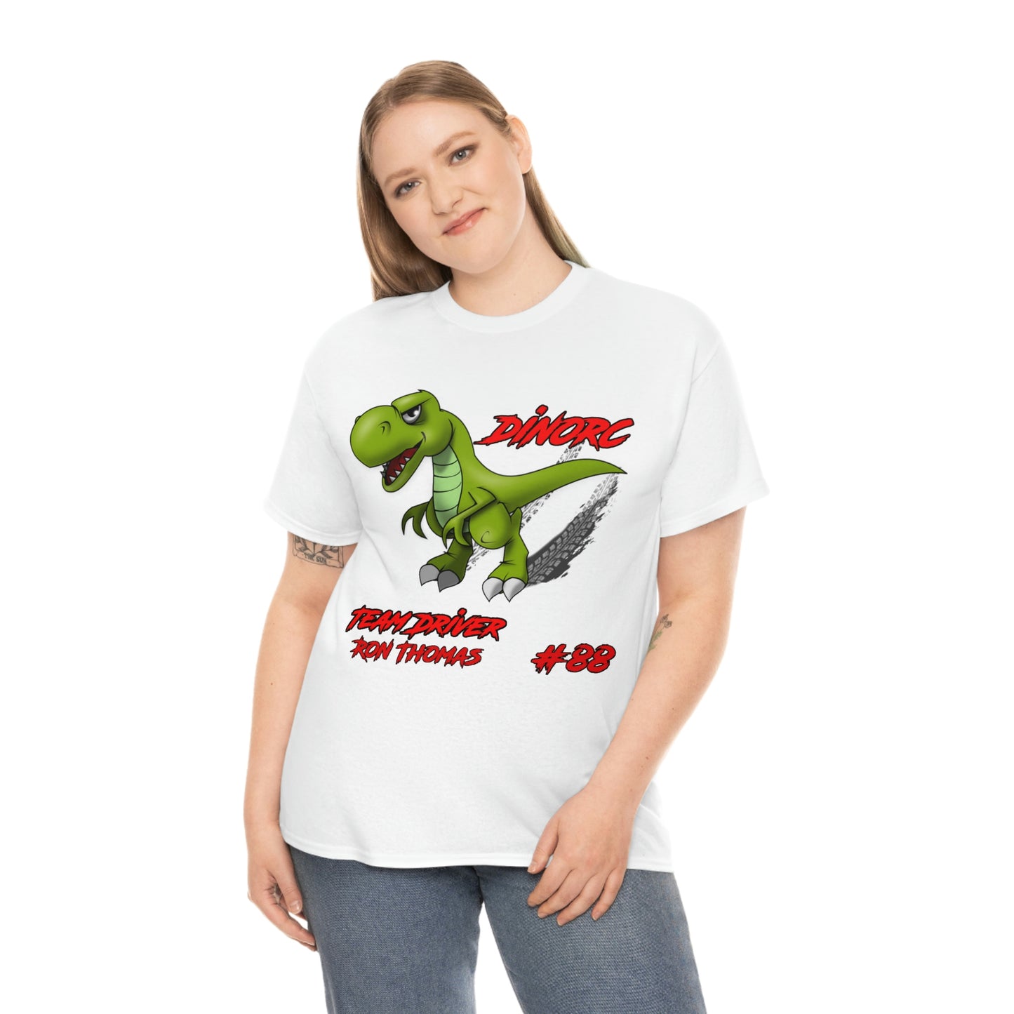 Team Driver Ron Thomas and 30' Ford Coupe Front and Back DinoRc Logo T-Shirt S-5x 5 colors