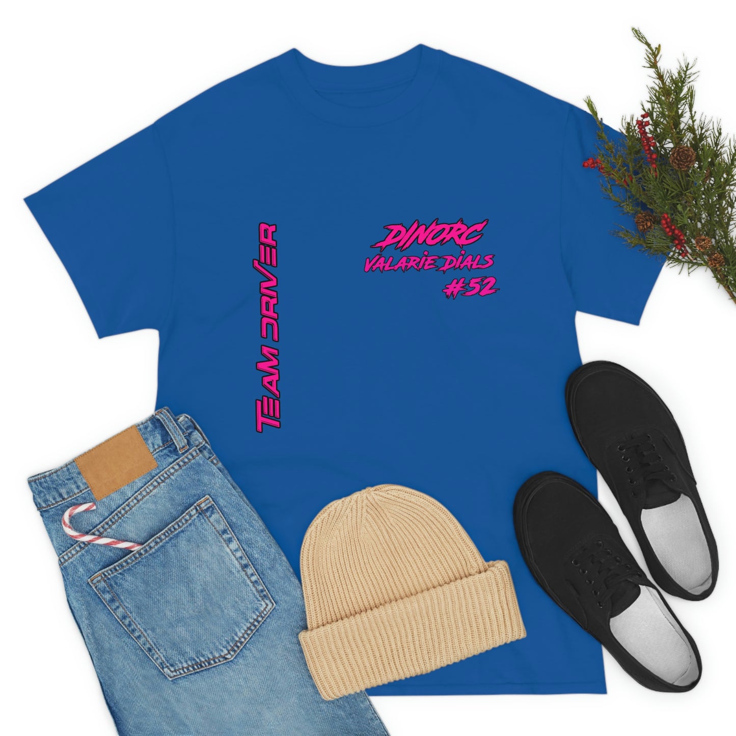 Team Driver Valarie Dials Dino's Divas Front and Back DinoRc Logo T-Shirt S-5x 5 colors