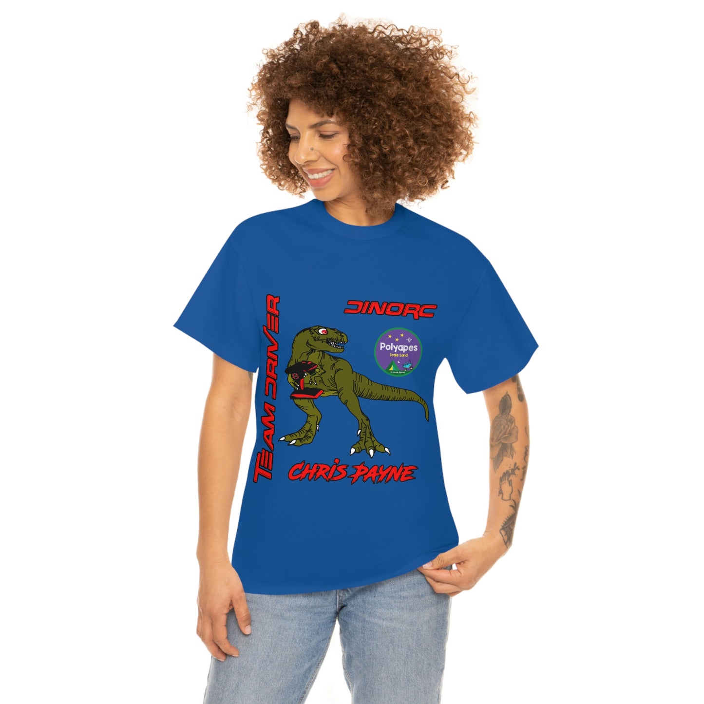 Chris Payne Raptor DinoRC Team Driver logo Front and Back DinoRc Logo T-Shirt S-5x 5 colors