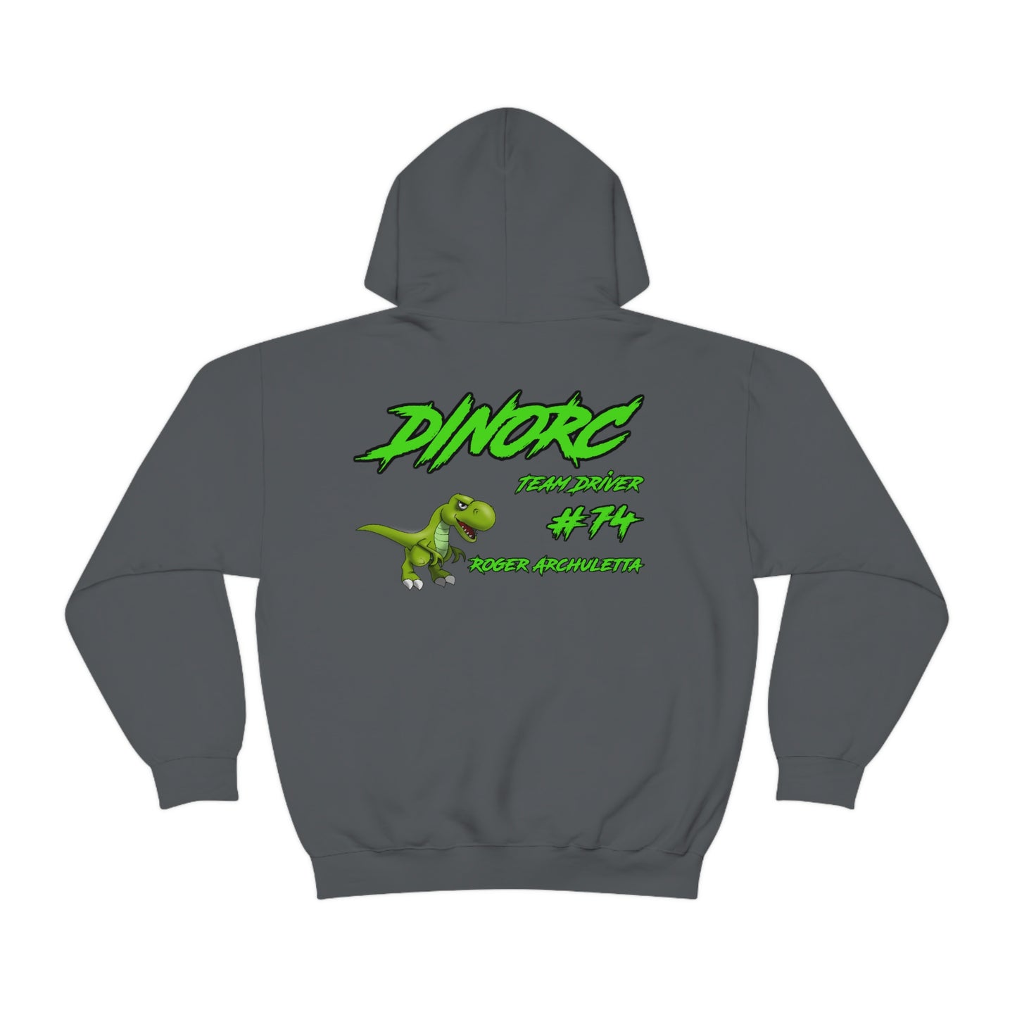 Team Driver Roger Archuletta DinoRC Logo Hooded Sweatshirt Heavy Blend™ Hooded Sweatshirt