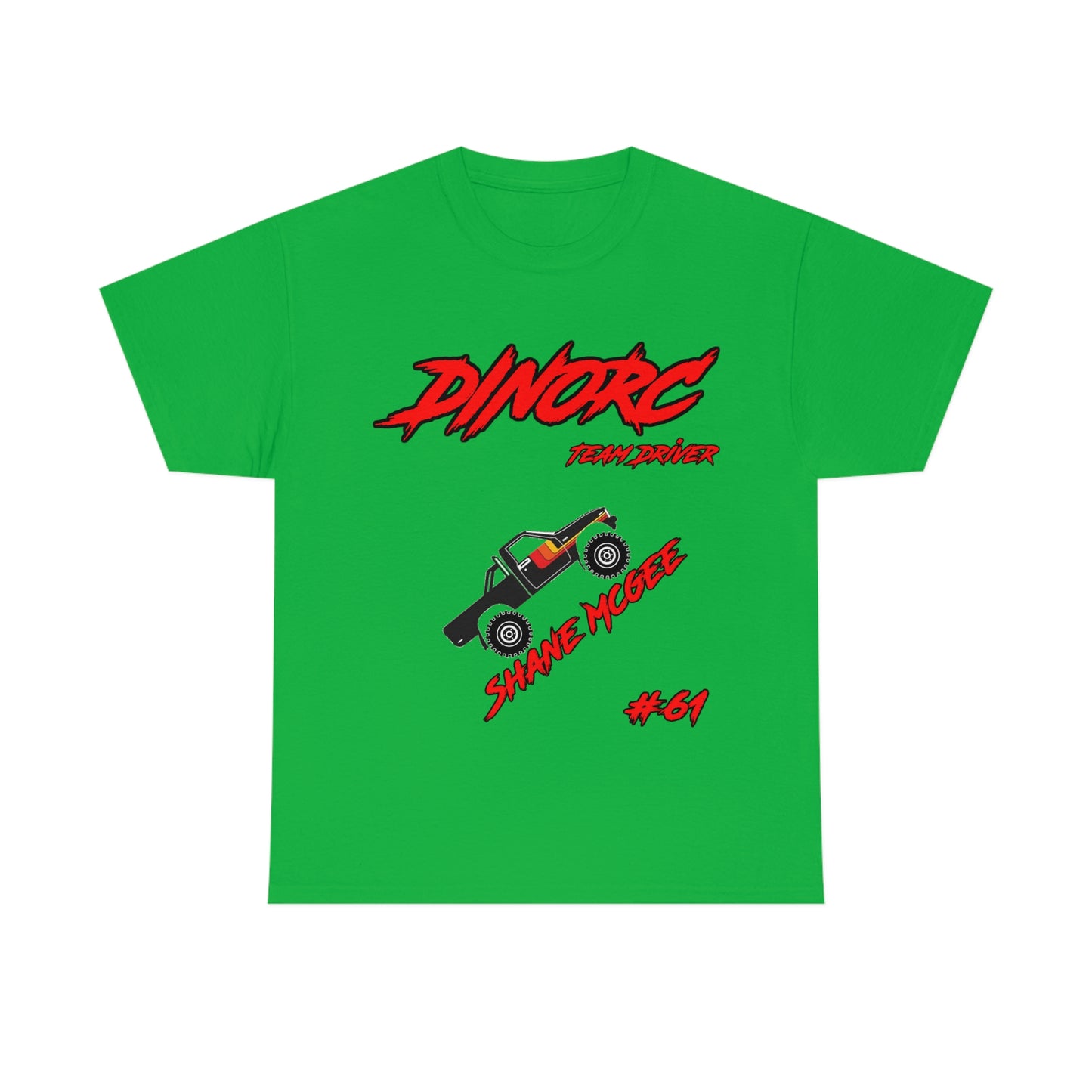 Team Driver Shane Mcgee truck logo Front and Back DinoRc Logo T-Shirt S-5x 5 colors