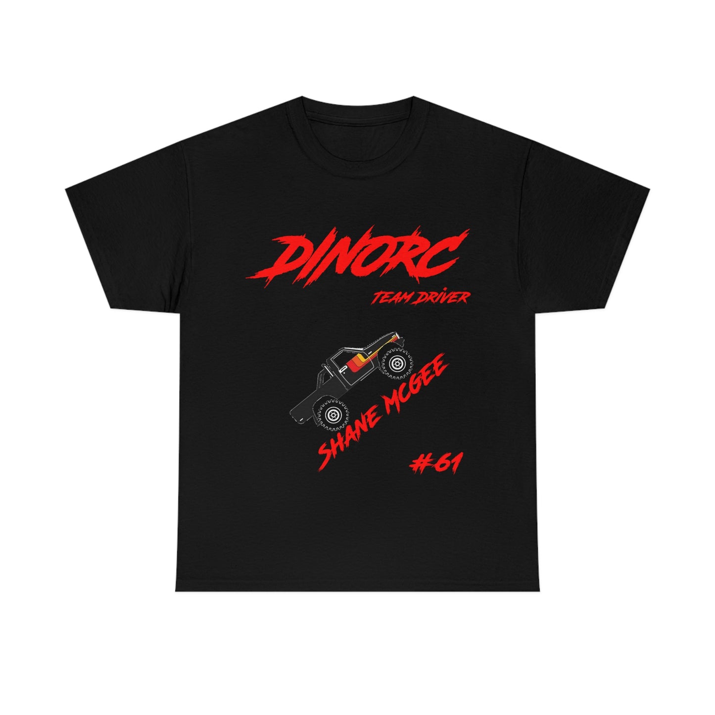 Team Driver Shane Mcgee truck logo Front and Back DinoRc Logo T-Shirt S-5x 5 colors