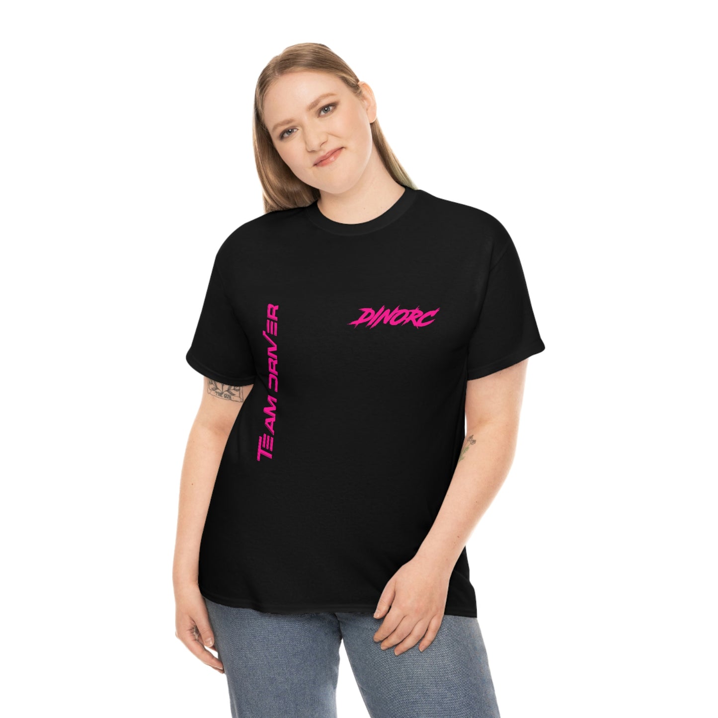 Vertical Team Driver Dino's Divas Front and Back DinoRc Logo T-Shirt S-5x 5 colors