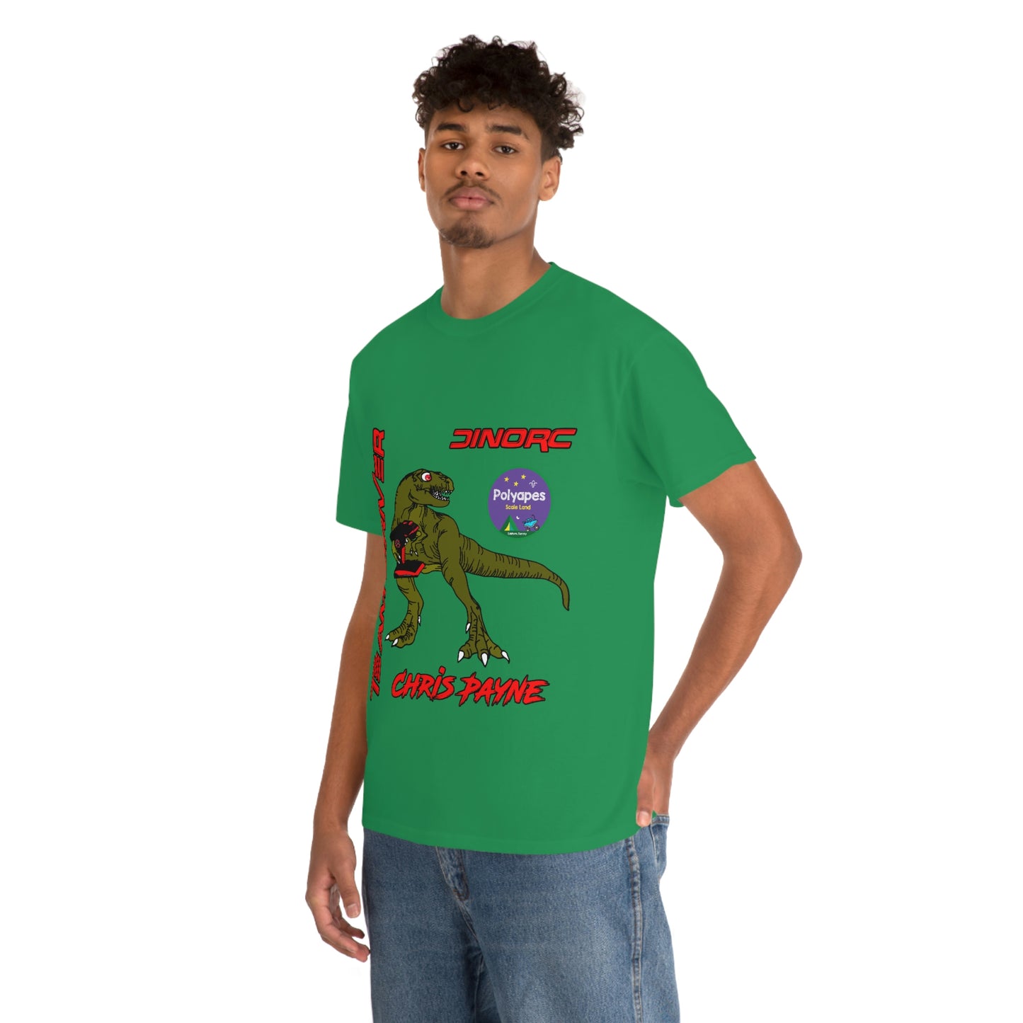 Chris Payne Raptor DinoRC Team Driver logo Front and Back DinoRc Logo T-Shirt S-5x 5 colors