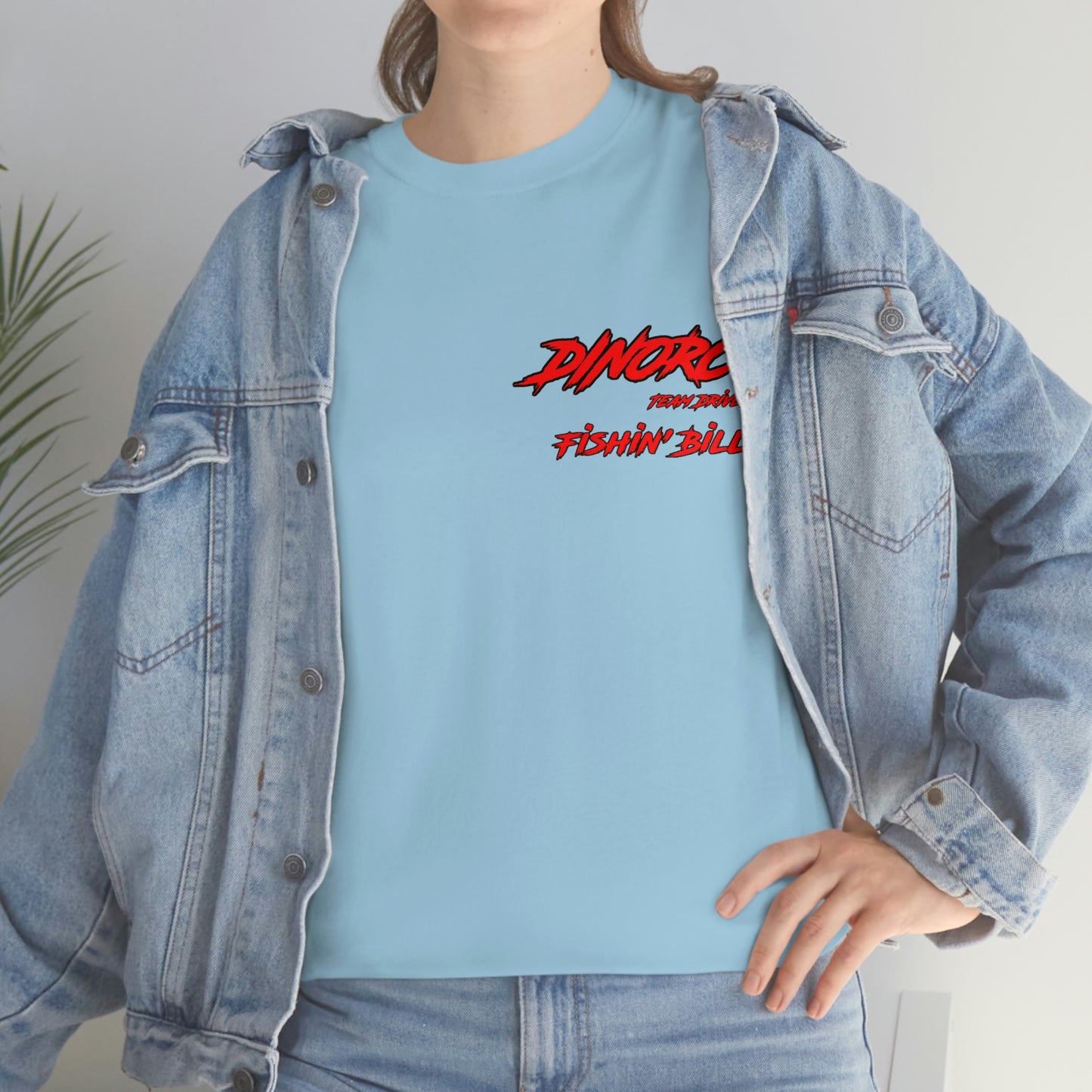 Team Driver Fishin' Bill Front and Back DinoRc Logo T-Shirt S-5x 5 colors
