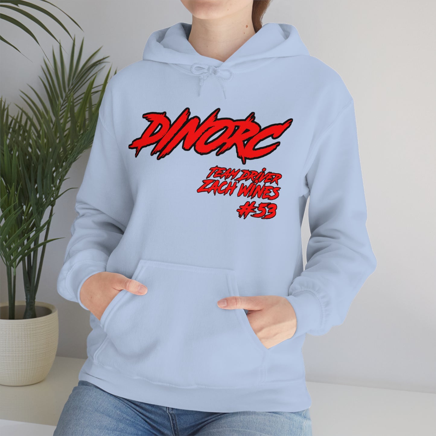 Team Driver Zach Wines DinoRC Logo Hooded Sweatshirt Heavy Blend™ Hooded Sweatshirt