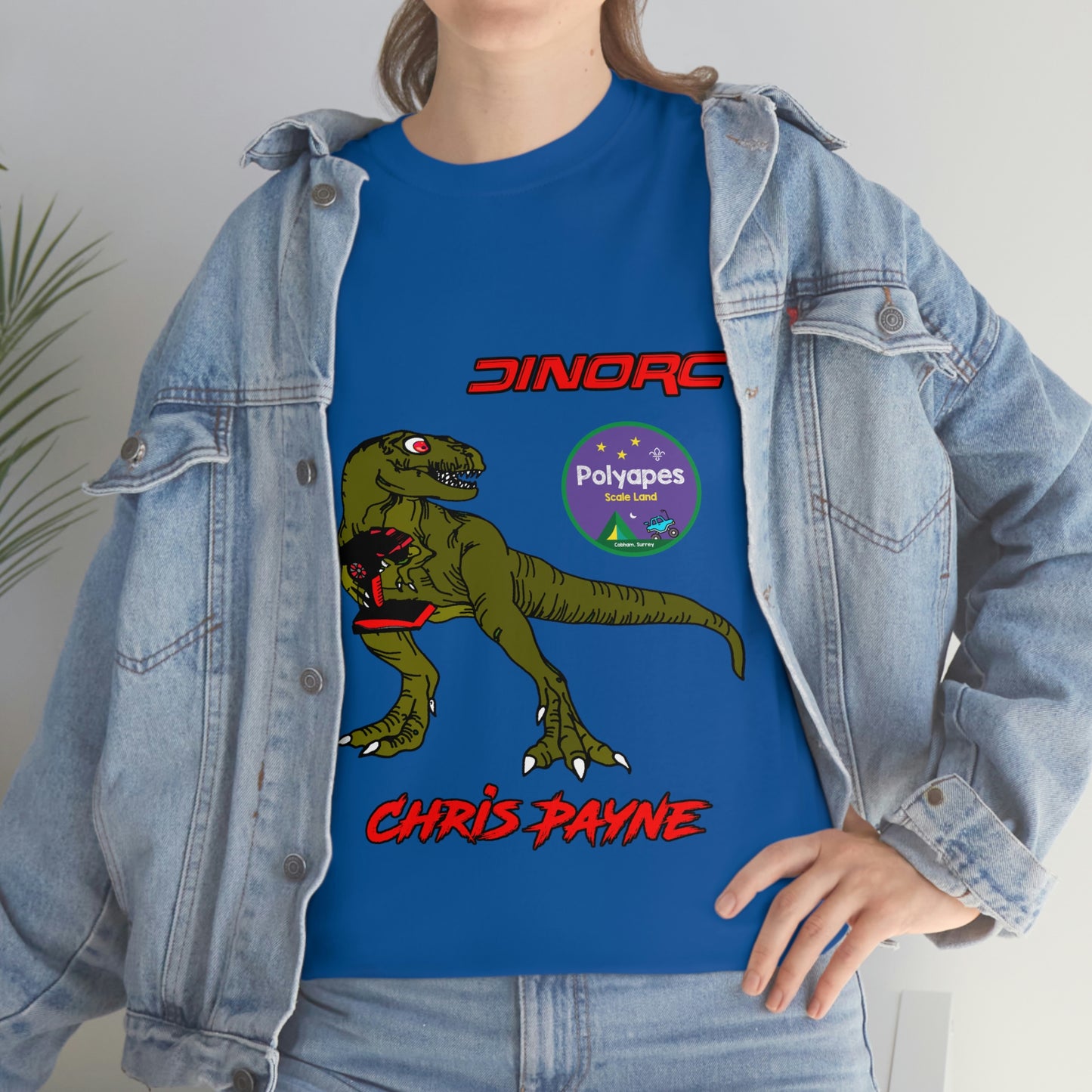 Chris Payne Raptor DinoRC Team Driver logo Front and Back DinoRc Logo T-Shirt S-5x 5 colors
