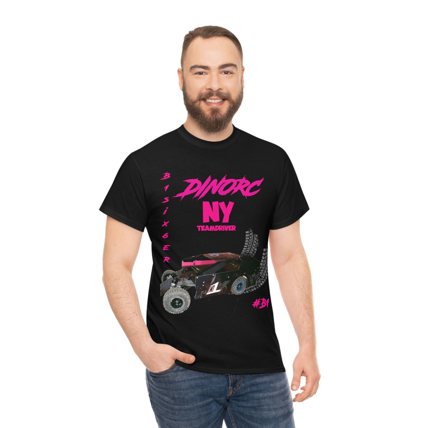Team Driver Cherry Cherokee Front and Back DinoRc Logo T-Shirt S-5x 5 colors
