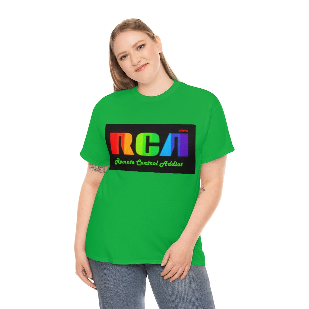 RCA Remote Control Addict DinoRc Logo T-Shirt S-5x Black White Green Blue Red