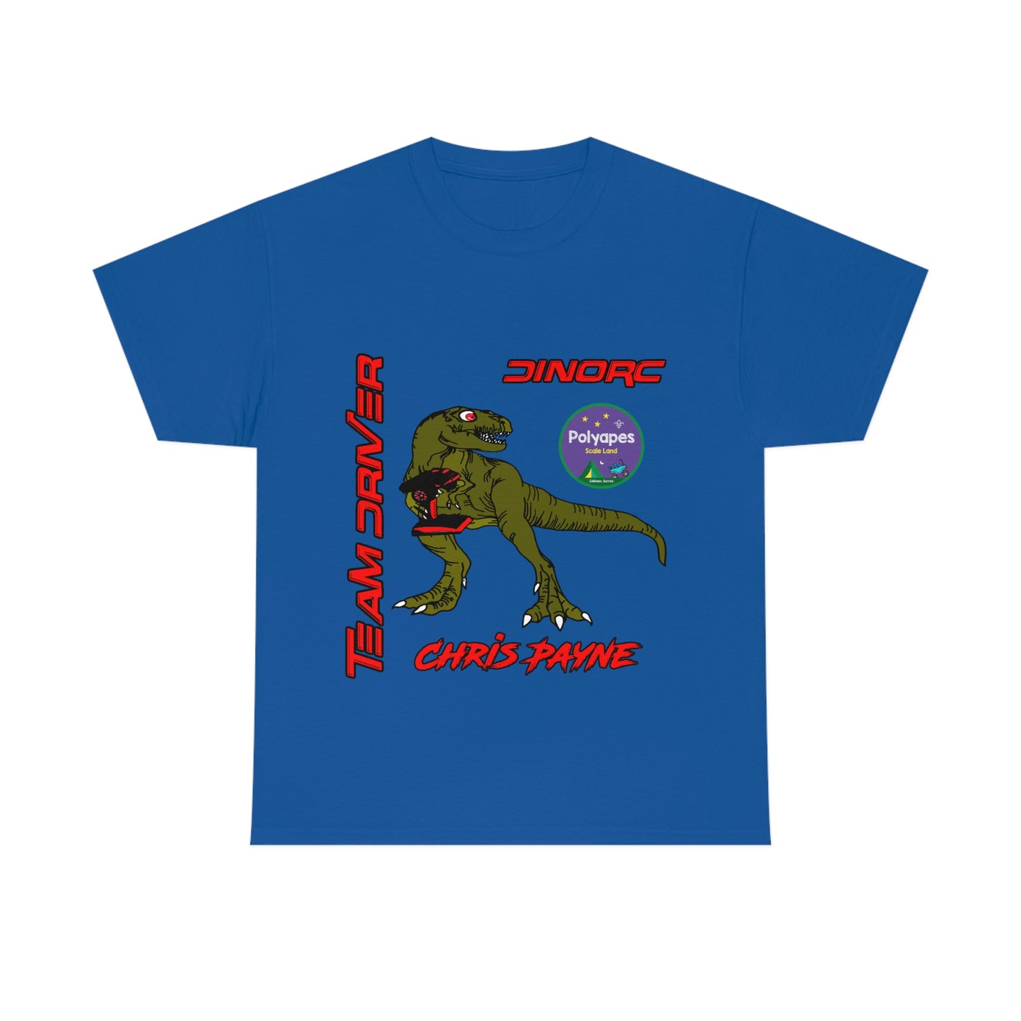 Chris Payne Raptor DinoRC Team Driver logo Front and Back DinoRc Logo T-Shirt S-5x 5 colors