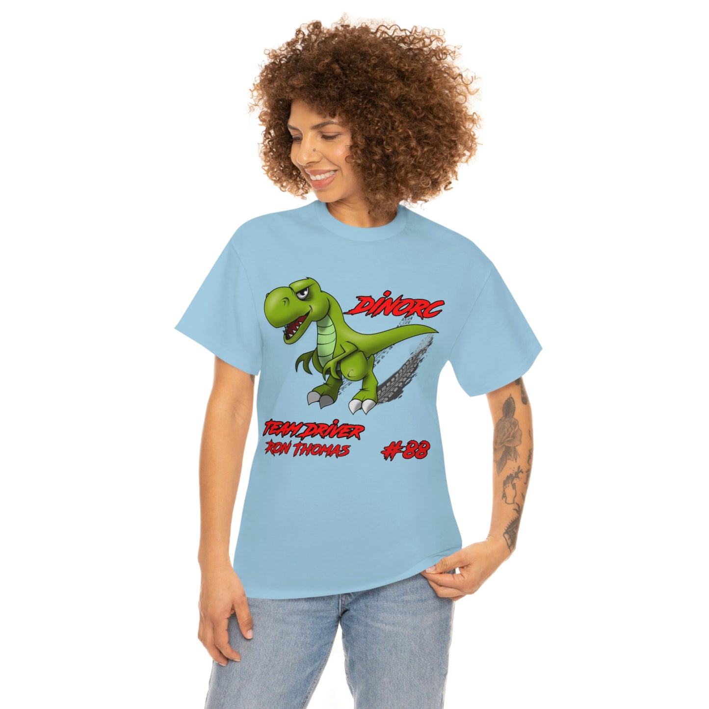 Team Driver Ron Thomas and 30' Ford Coupe Front and Back DinoRc Logo T-Shirt S-5x 5 colors