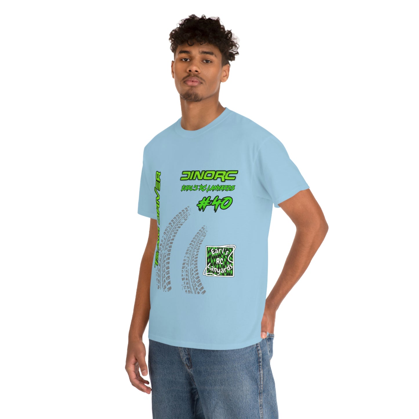Team Driver Earl's RC Lanyards Front and Back DinoRc Logo T-Shirt S-5x 5 colors