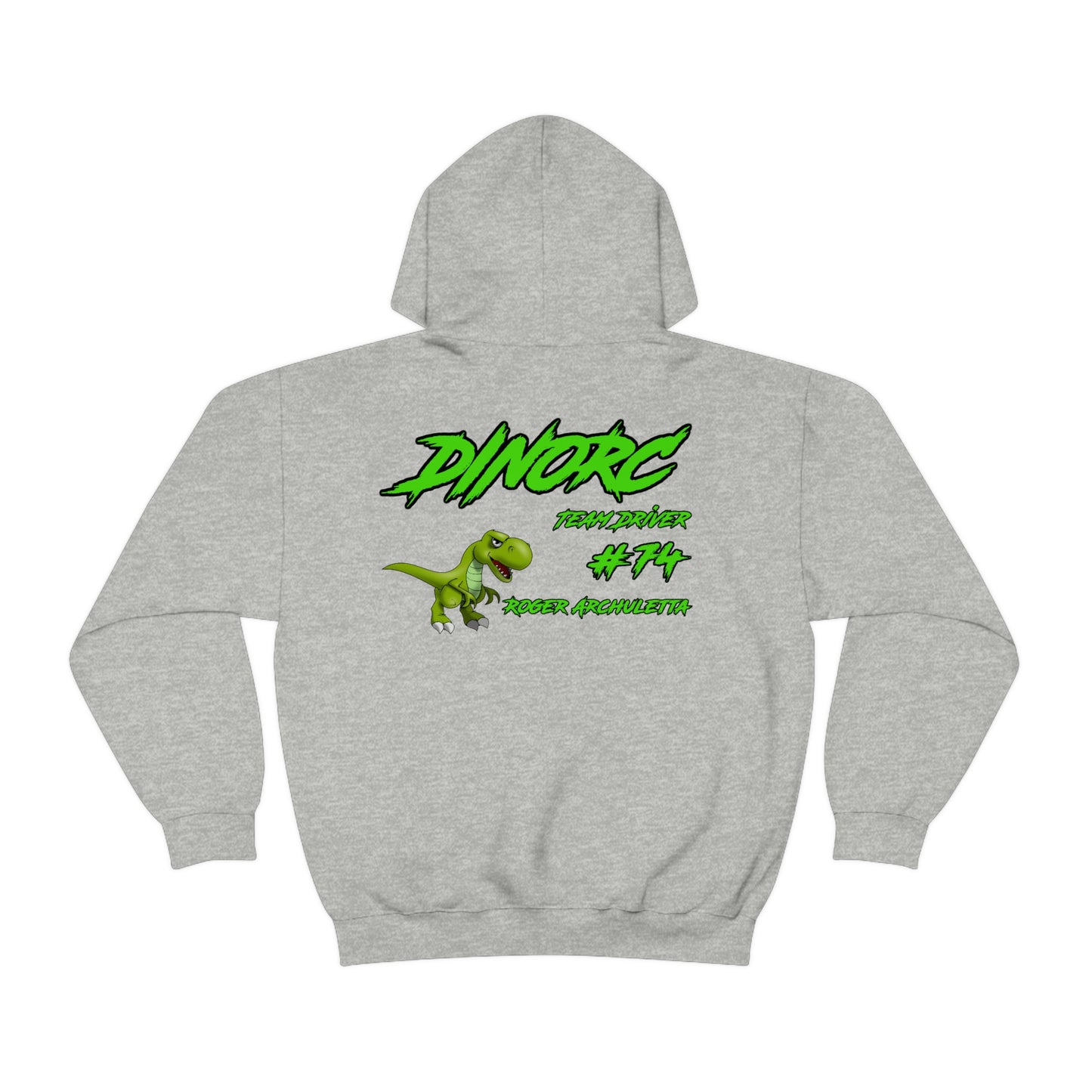 Team Driver Roger Archuletta DinoRC Logo Hooded Sweatshirt Heavy Blend™ Hooded Sweatshirt
