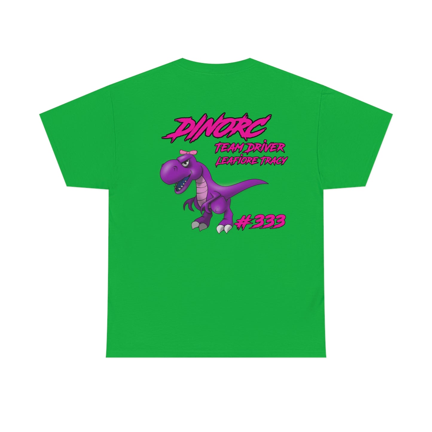 Vertical Team Driver Leafiore Alongi Tracy Dino's Divas Front and Back DinoRc Logo T-Shirt S-5x 5 colors