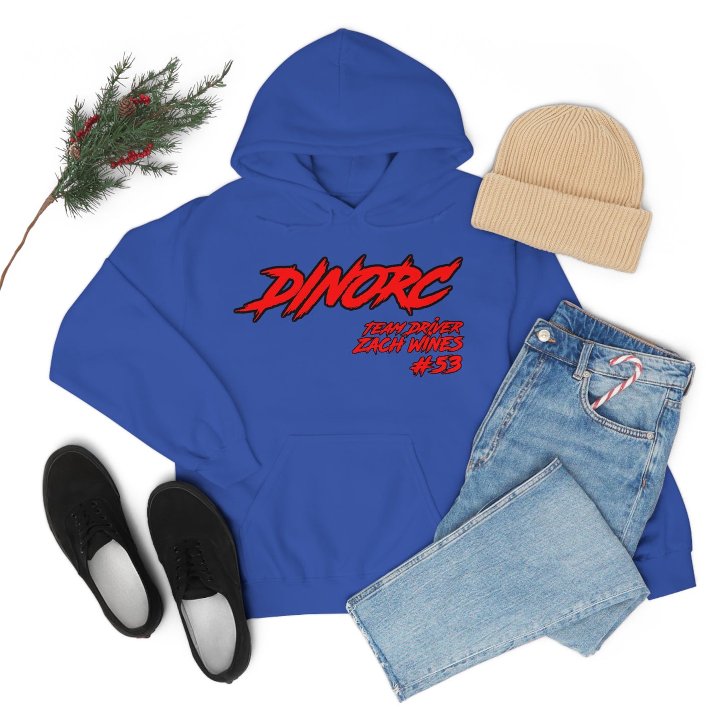 Team Driver Zach Wines DinoRC Logo Hooded Sweatshirt Heavy Blend™ Hooded Sweatshirt