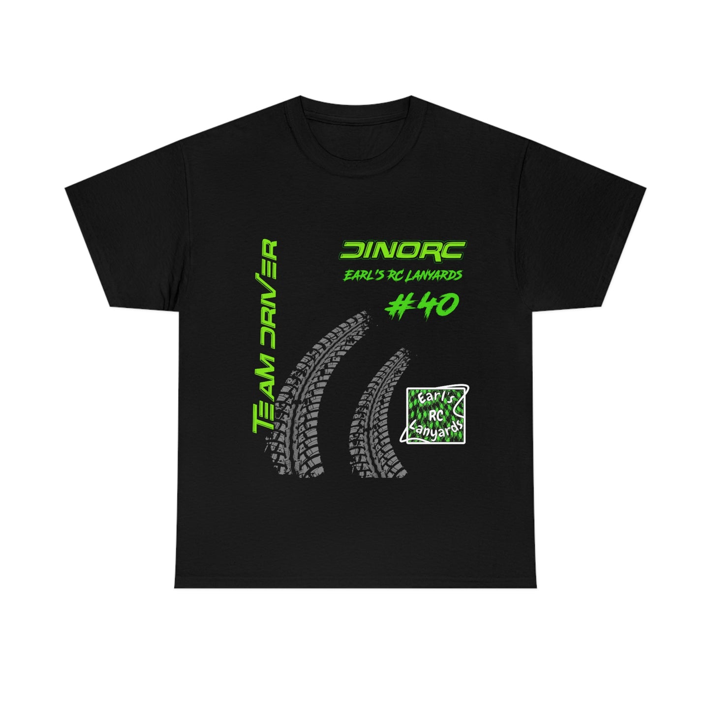 Team Driver Earl's RC Lanyards Front and Back DinoRc Logo T-Shirt S-5x 5 colors