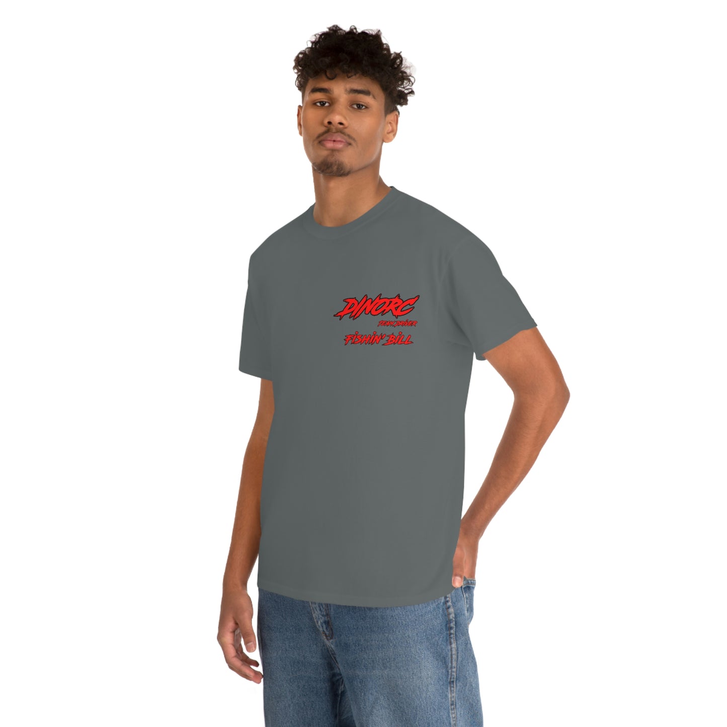 Team Driver Fishin' Bill Front and Back DinoRc Logo T-Shirt S-5x 5 colors