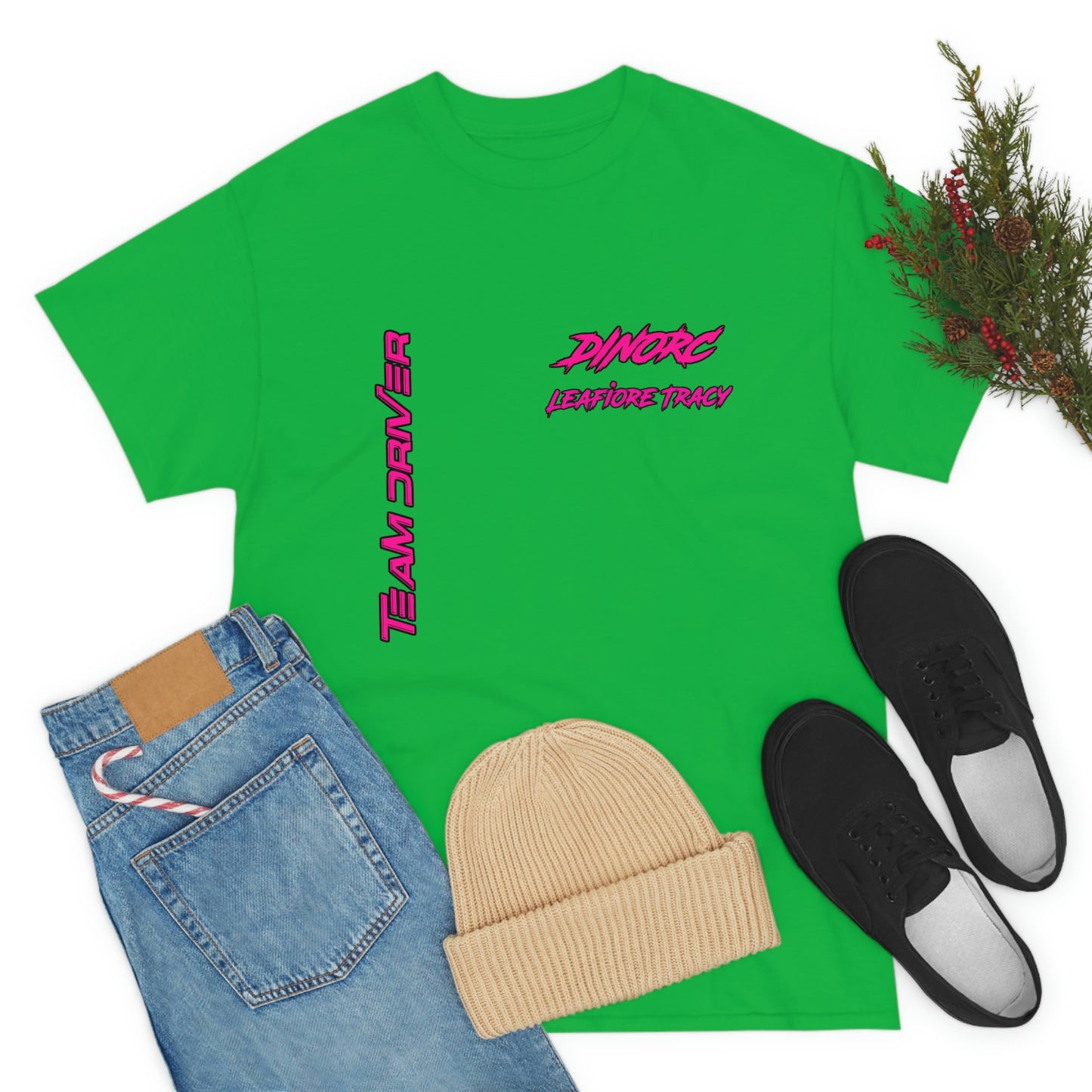 Vertical Team Driver Leafiore Alongi Tracy Dino's Divas Front and Back DinoRc Logo T-Shirt S-5x 5 colors