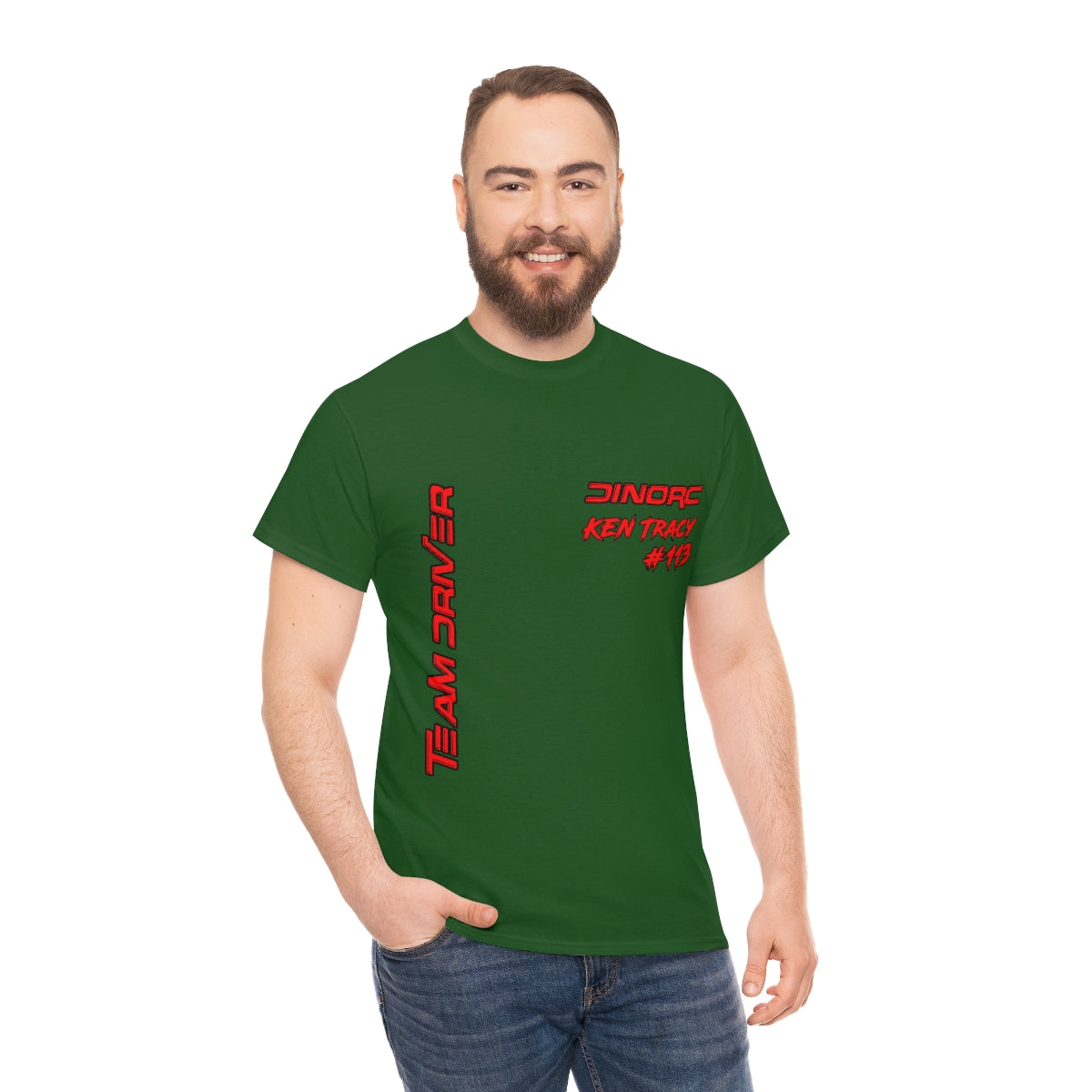 Team Driver Ken Tracy Front and Back DinoRc Logo T-Shirt S-5x 5 colors