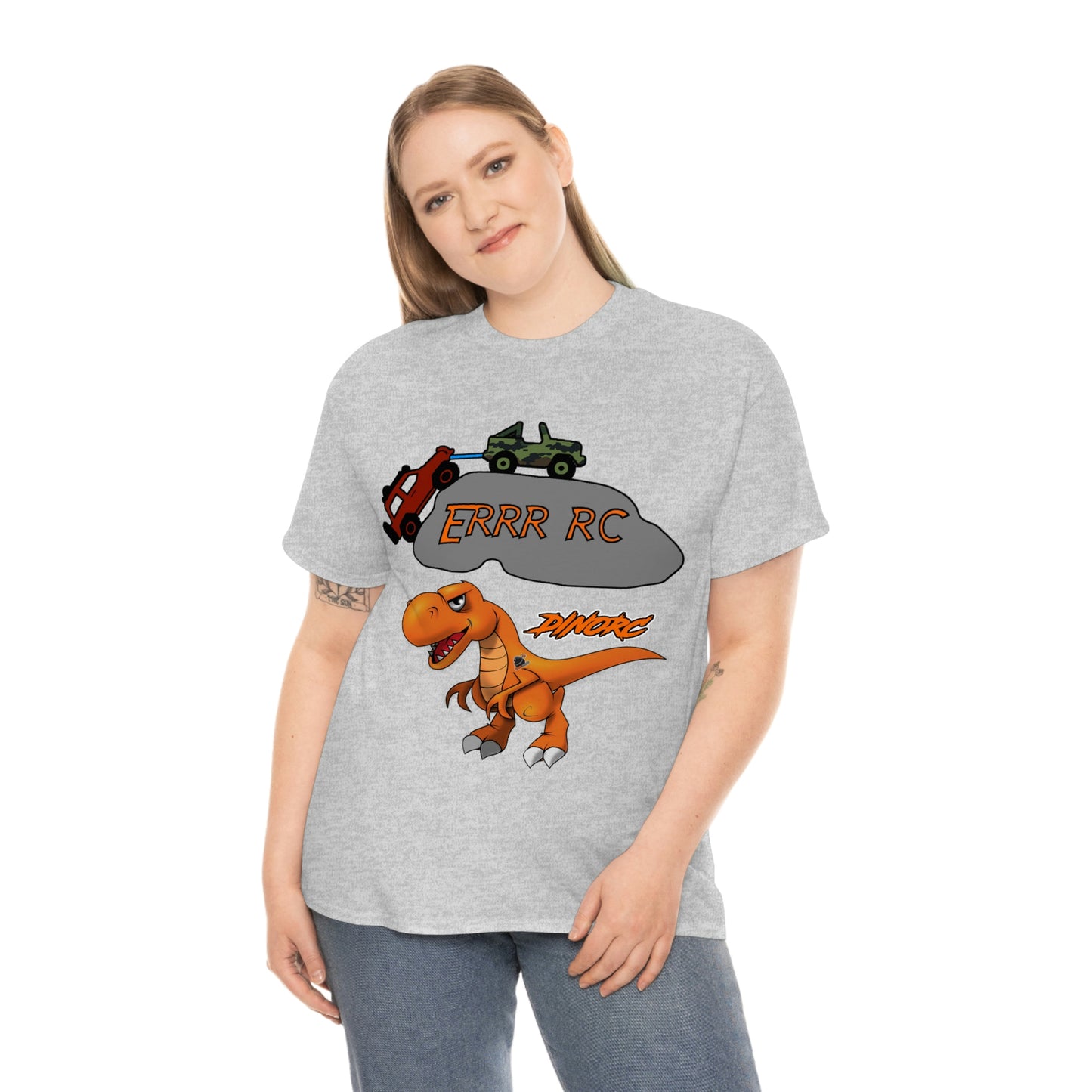 Team Driver Jordan Miller Front and Back DinoRc Logo T-Shirt S-5x 5 colors