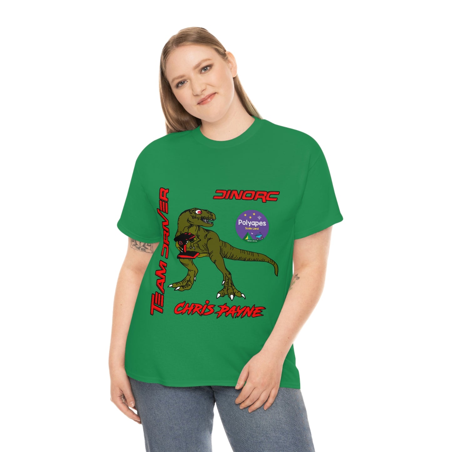 Chris Payne Raptor DinoRC Team Driver logo Front and Back DinoRc Logo T-Shirt S-5x 5 colors