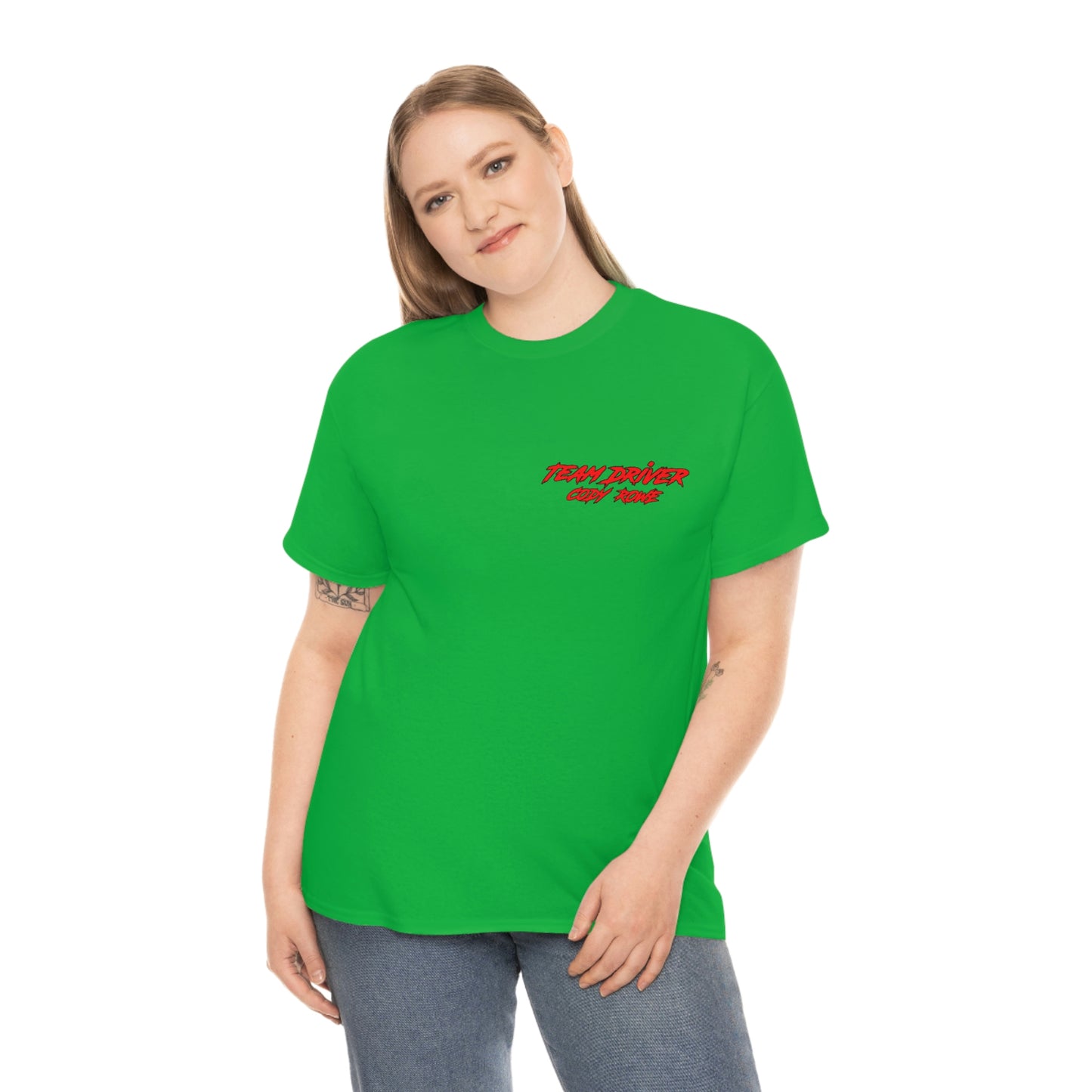Team Driver Cody Rowe Front Back DinoRc Logo T-Shirt S-5x Black Green