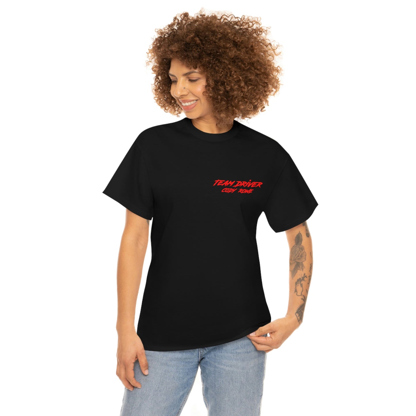 Team Driver Cody Rowe Front Back DinoRc Logo T-Shirt S-5x Black Green