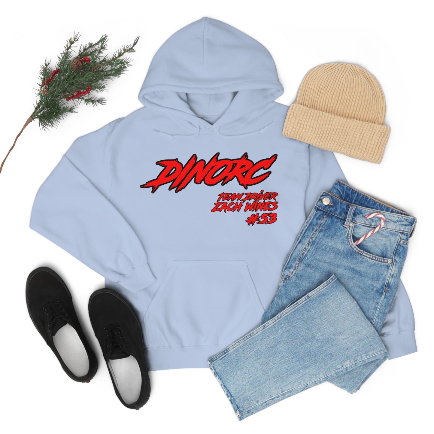 Team Driver Zach Wines DinoRC Logo Hooded Sweatshirt Heavy Blend™ Hooded Sweatshirt