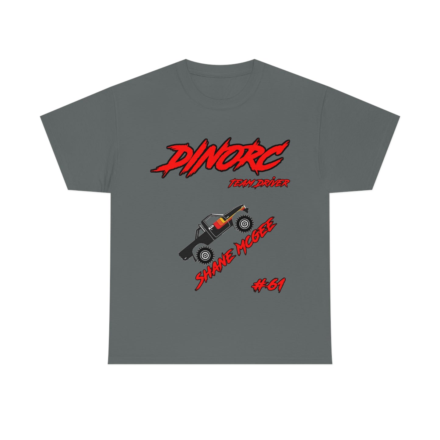 Team Driver Shane Mcgee truck logo Front and Back DinoRc Logo T-Shirt S-5x 5 colors