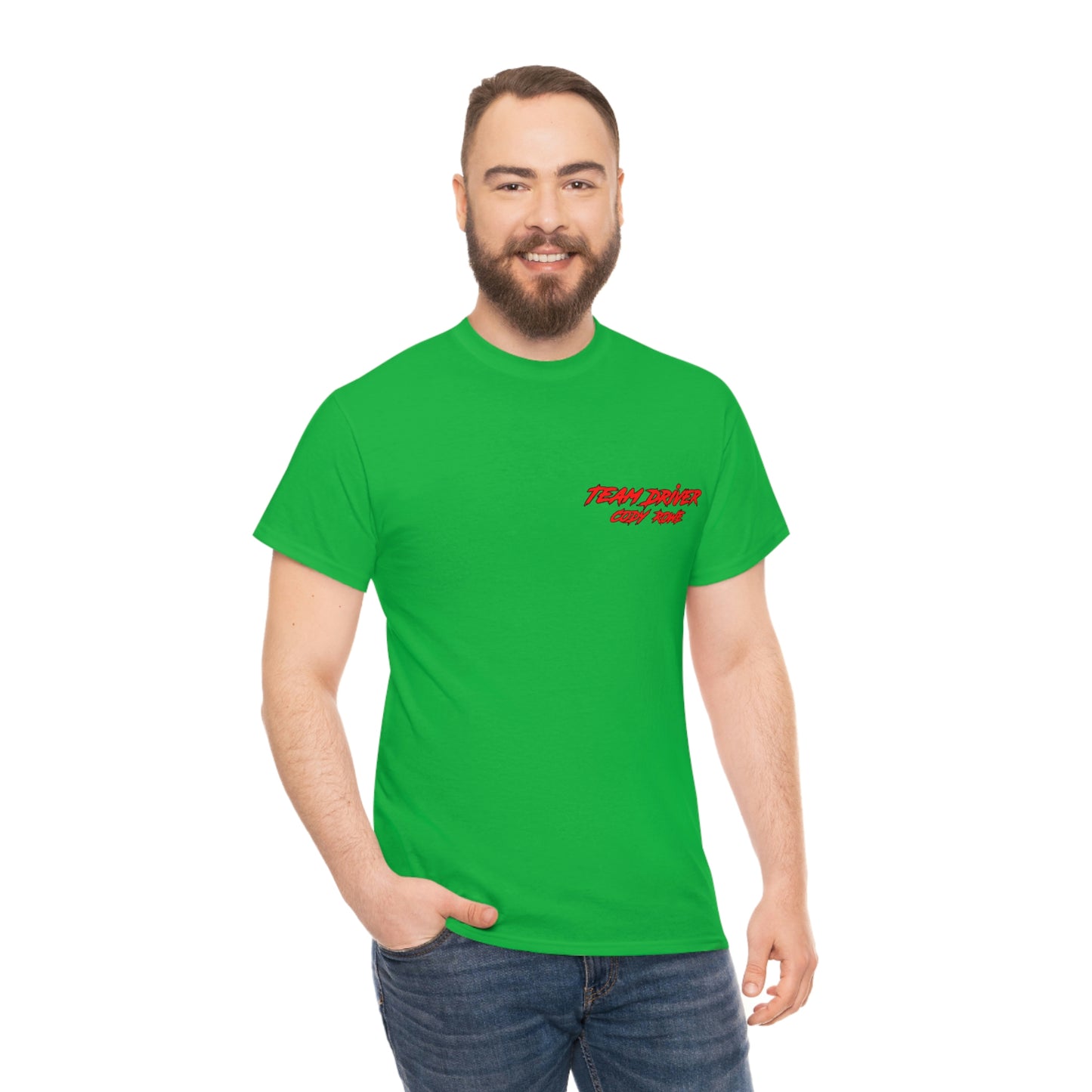 Team Driver Cody Rowe Front Back DinoRc Logo T-Shirt S-5x Black Green