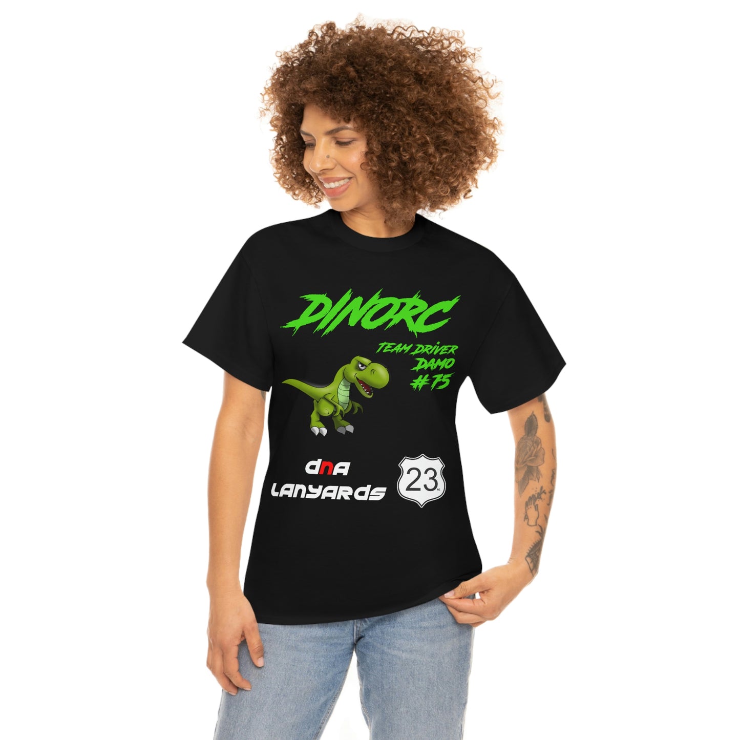 Team Driver DNA Lanyards Front and Back DinoRc Logo T-Shirt S-5x 5 colors