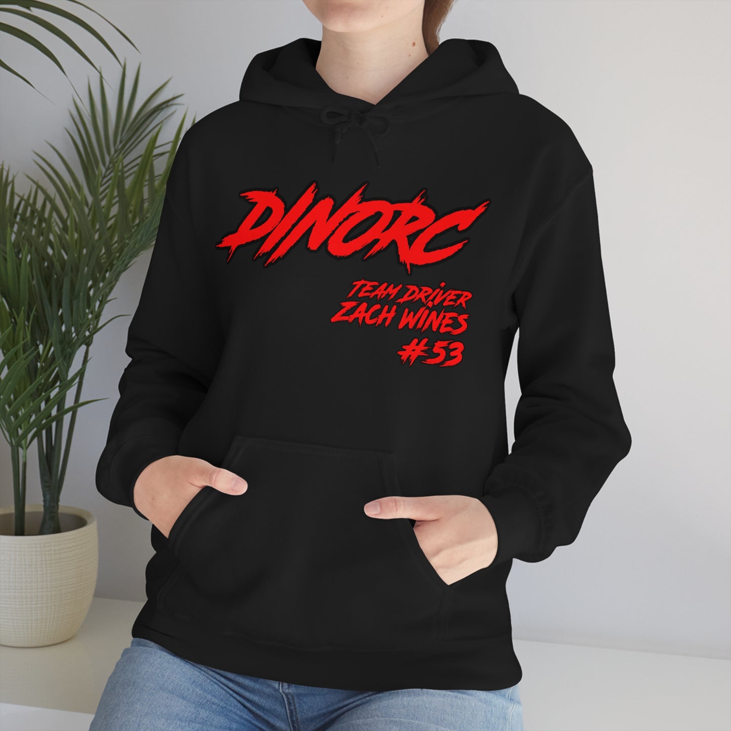 Team Driver Zach Wines DinoRC Logo Hooded Sweatshirt Heavy Blend™ Hooded Sweatshirt