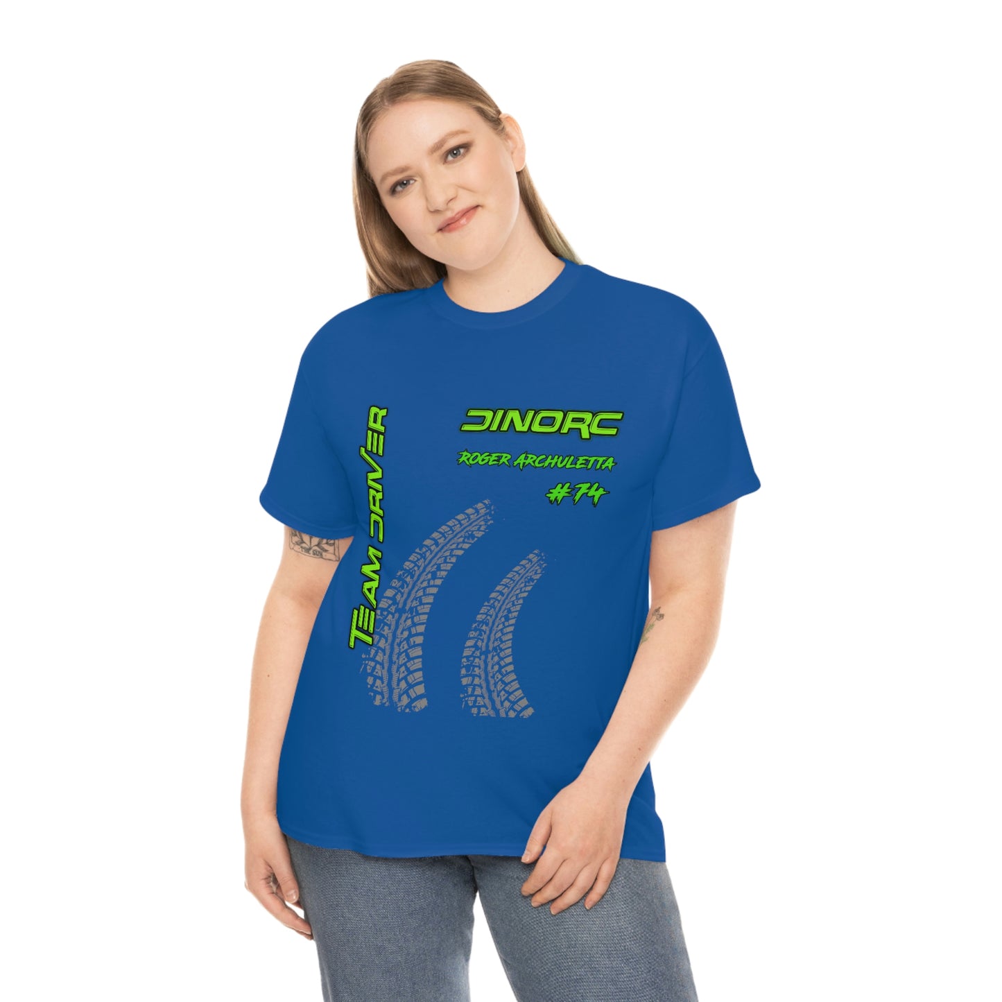 Team Driver Roger Archuletta Front and Back DinoRc Logo T-Shirt S-5x 5 colors
