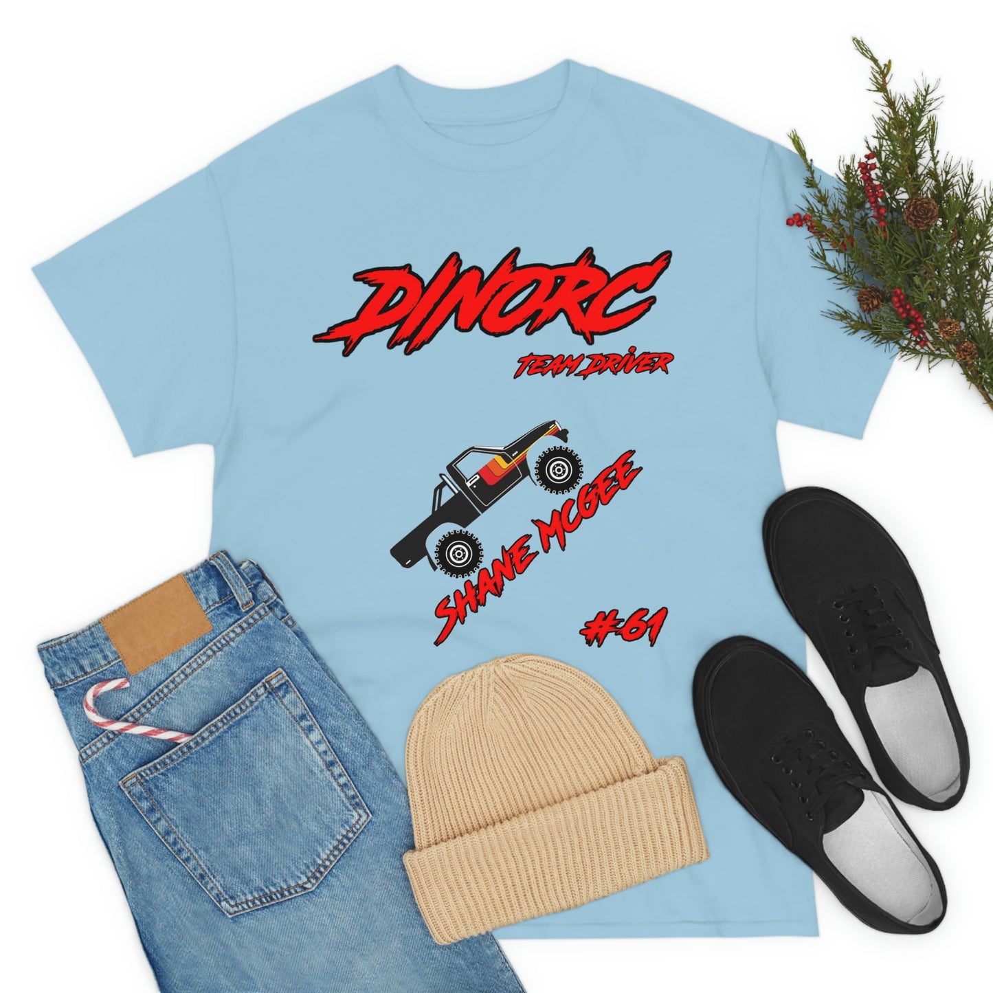 Team Driver Shane Mcgee truck logo Front and Back DinoRc Logo T-Shirt S-5x 5 colors