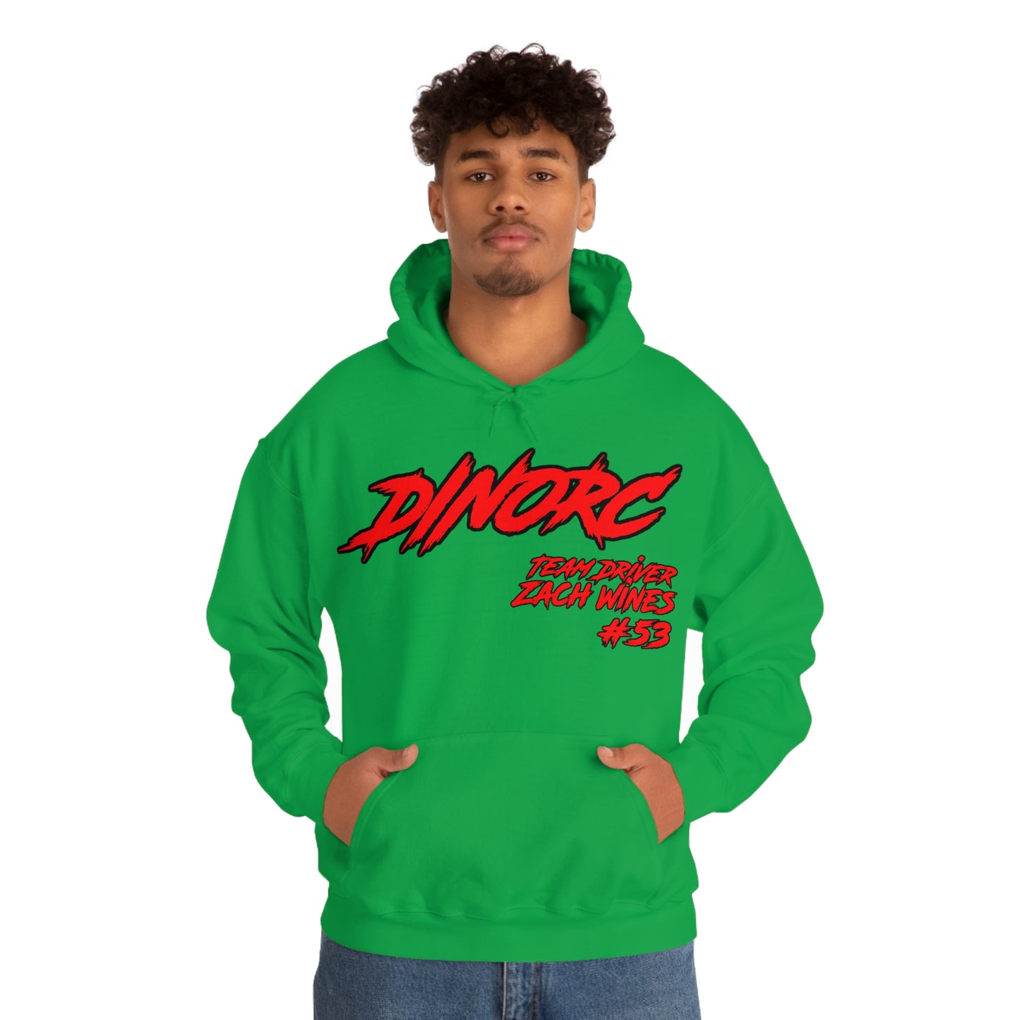 Team Driver Zach Wines DinoRC Logo Hooded Sweatshirt Heavy Blend™ Hooded Sweatshirt