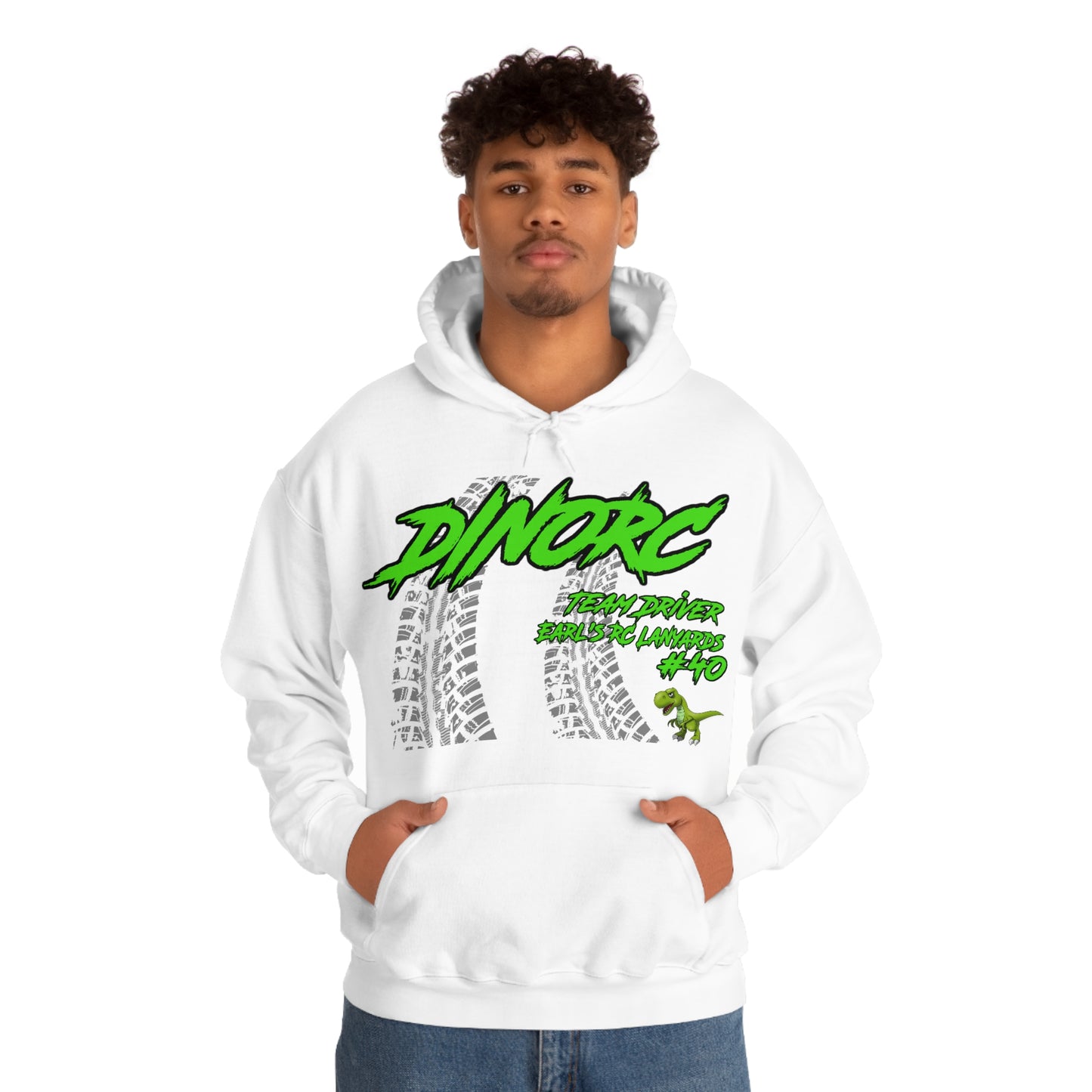 Team Driver Earl's RC Lanyards DinoRC Logo Hooded Sweatshirt Heavy Blend™ Hooded Sweatshirt