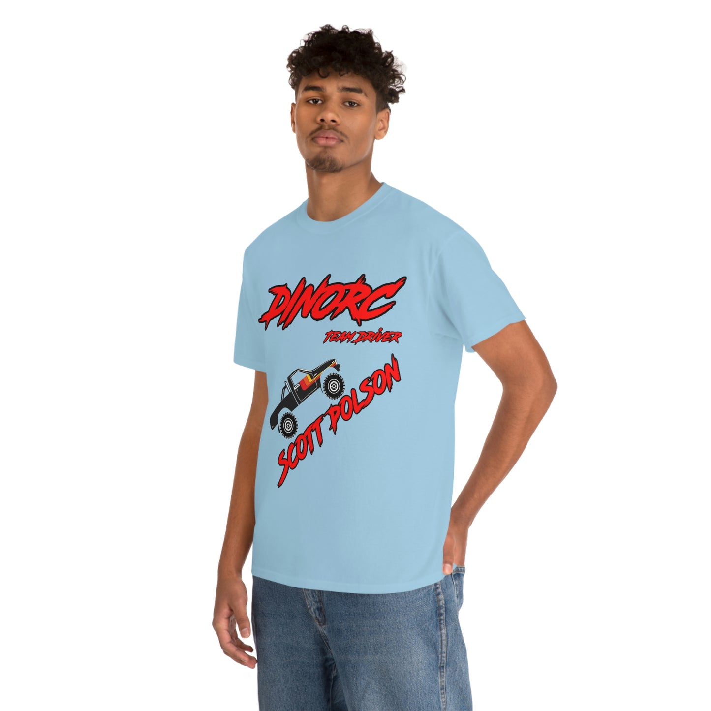 Team Driver Scott Polson truck logo Front and Back DinoRc Logo T-Shirt S-5x 5 colors