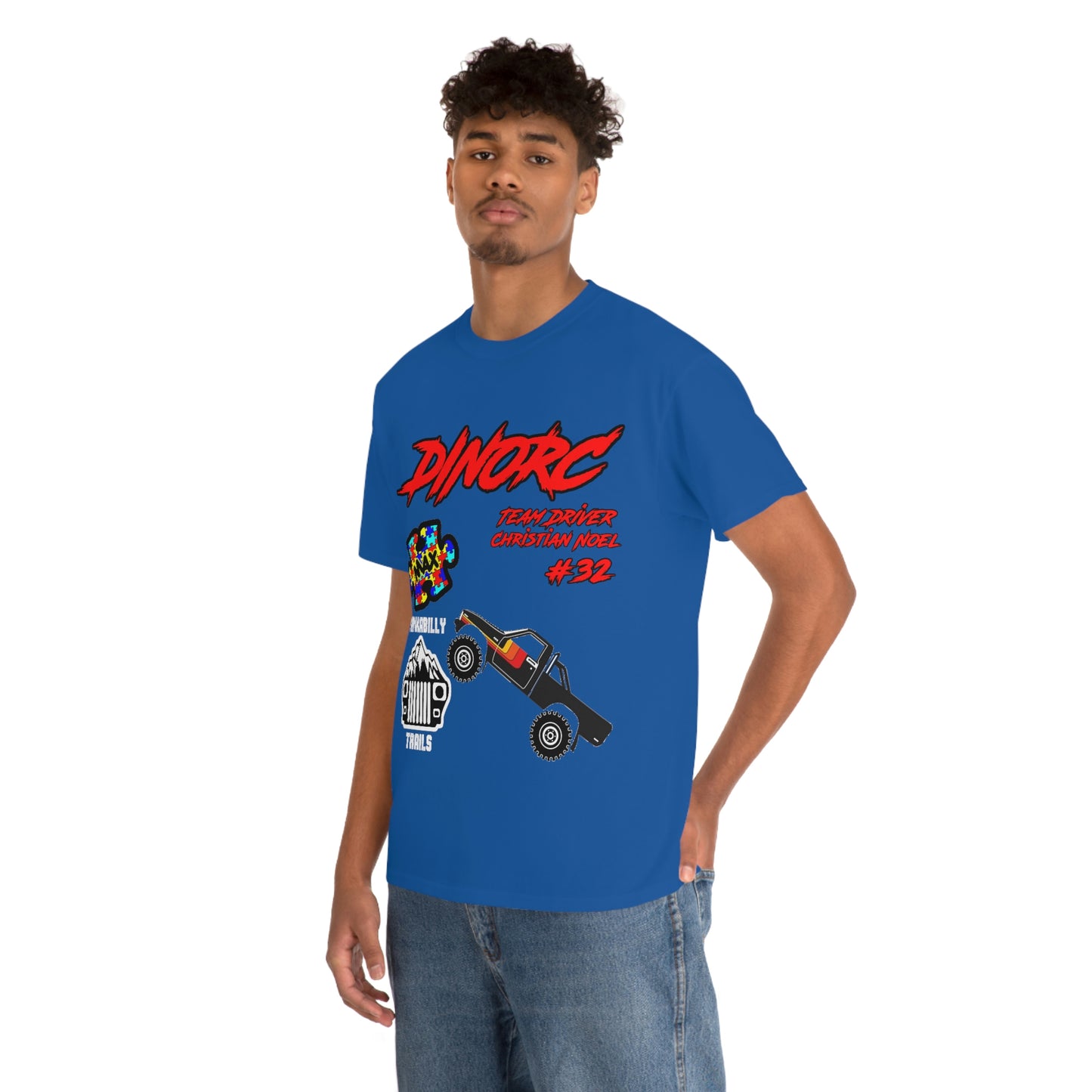 Team Driver Christian Noel truck logo Front and Back DinoRc Logo T-Shirt S-5x 5 colors