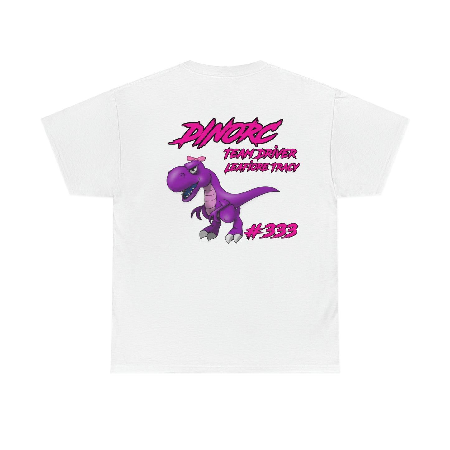 Vertical Team Driver Leafiore Alongi Tracy Dino's Divas Front and Back DinoRc Logo T-Shirt S-5x 5 colors