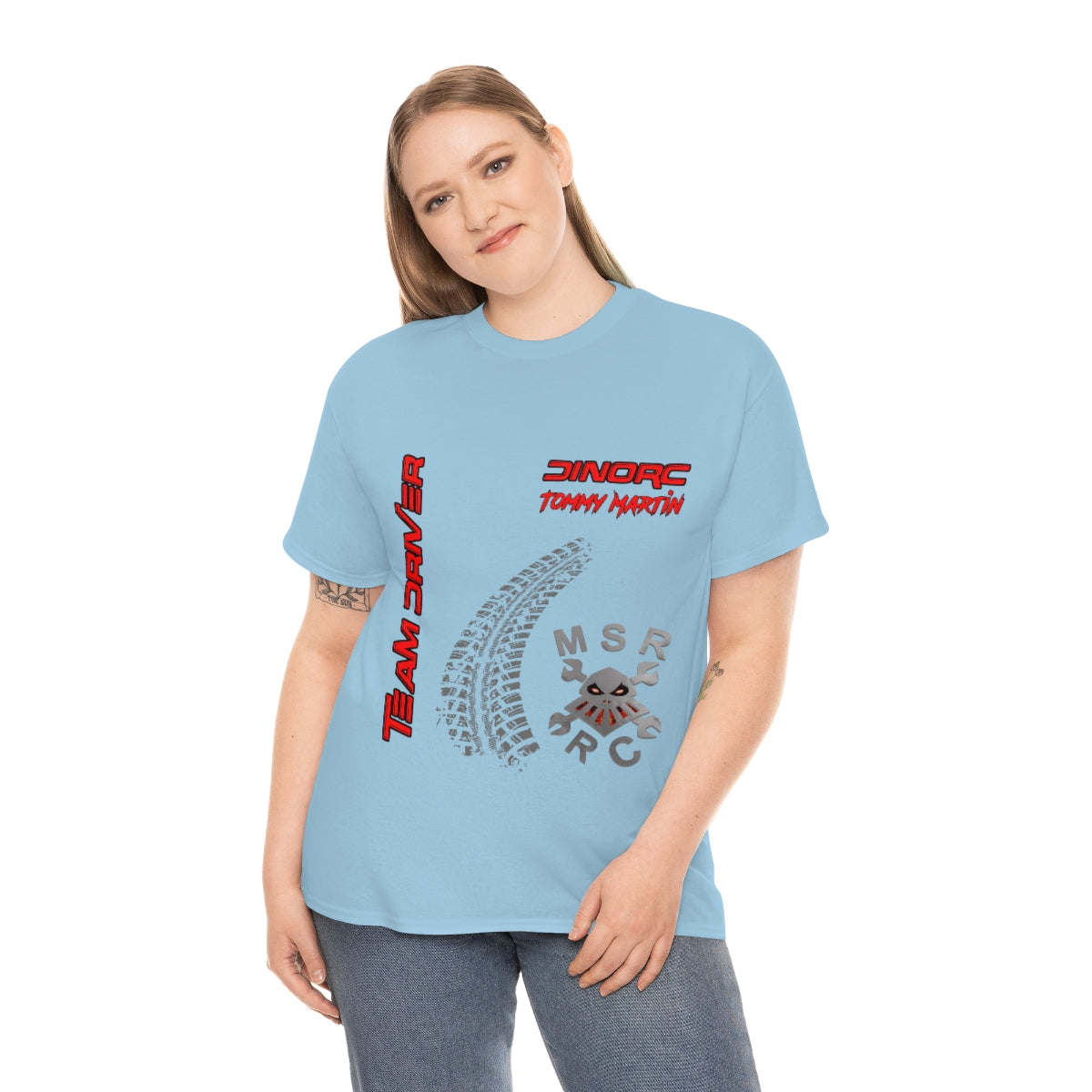 Team Driver Tommy Martin MSR RC Front and Back DinoRc Logo T-Shirt S-5x 5 colors