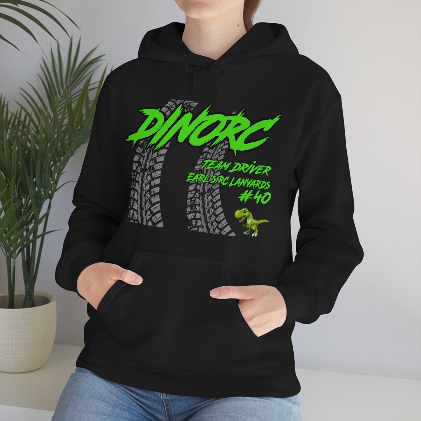 Team Driver Earl's RC Lanyards DinoRC Logo Hooded Sweatshirt Heavy Blend™ Hooded Sweatshirt