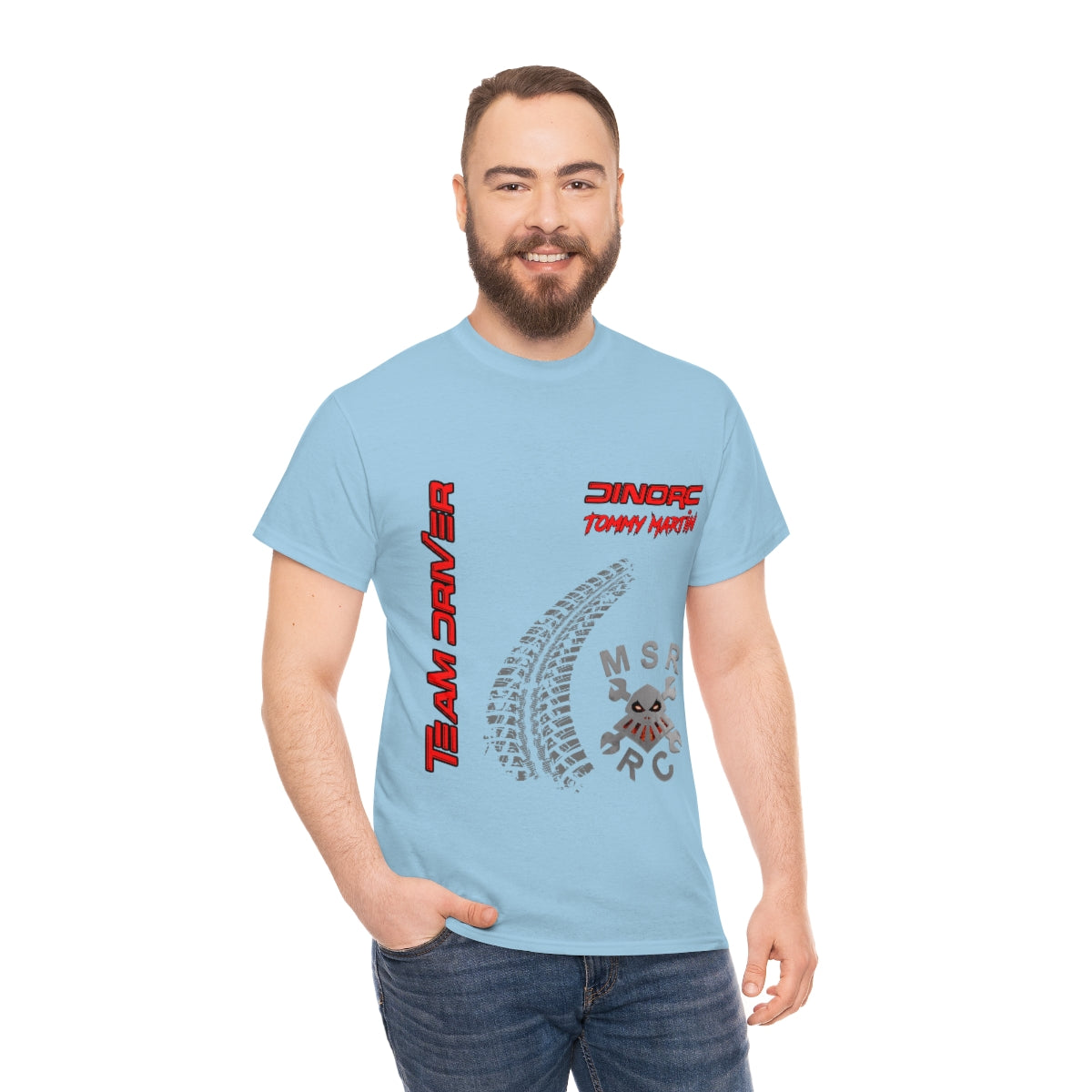 Team Driver Tommy Martin MSR RC Front and Back DinoRc Logo T-Shirt S-5x 5 colors
