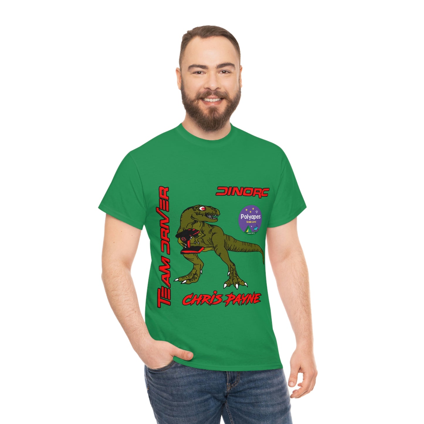 Chris Payne Raptor DinoRC Team Driver logo Front and Back DinoRc Logo T-Shirt S-5x 5 colors