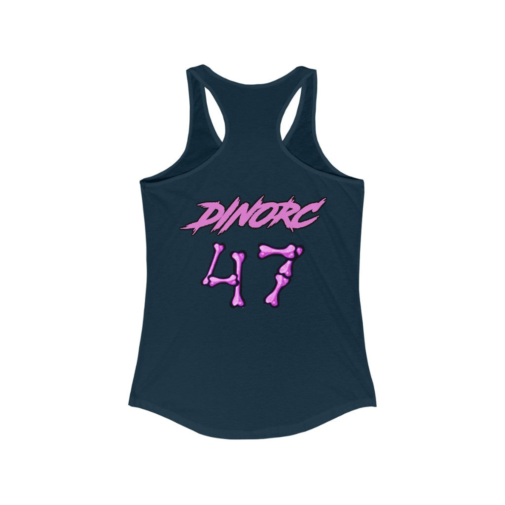 Front/Back Kaitlyn Tremor Dino's Divas Women's Ideal Racerback Tank 2