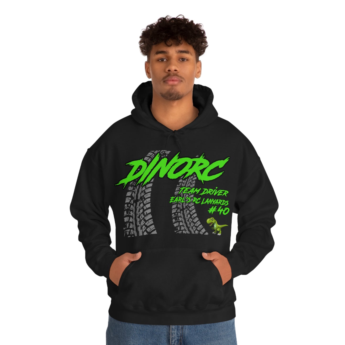 Team Driver Earl's RC Lanyards DinoRC Logo Hooded Sweatshirt Heavy Blend™ Hooded Sweatshirt