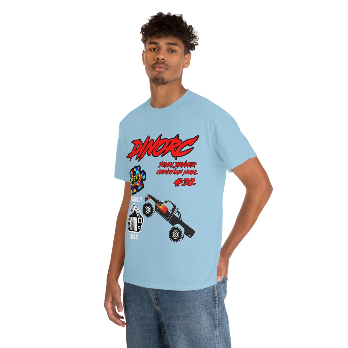 Team Driver Christian Noel truck logo Front and Back DinoRc Logo T-Shirt S-5x 5 colors