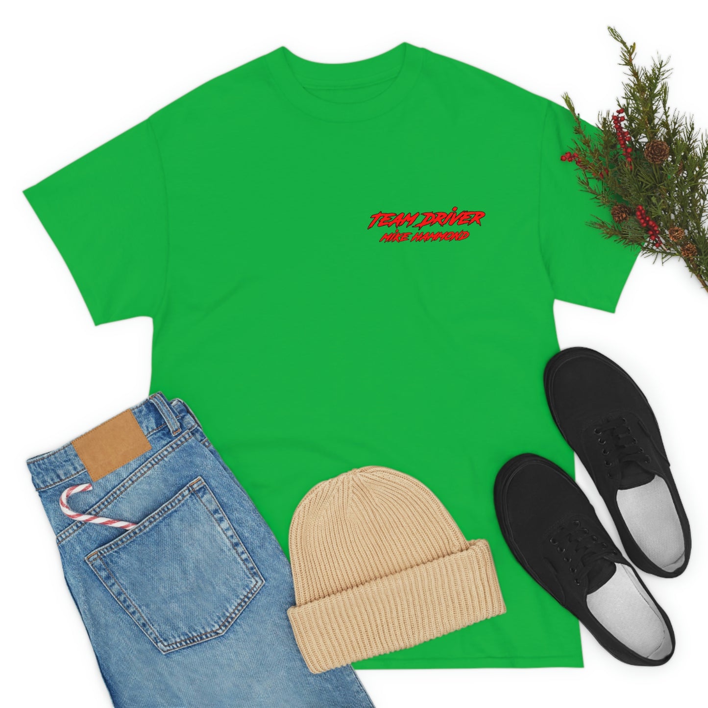 Team Driver Mike Hammond Front Back DinoRc Logo T-Shirt S-5x Black Green